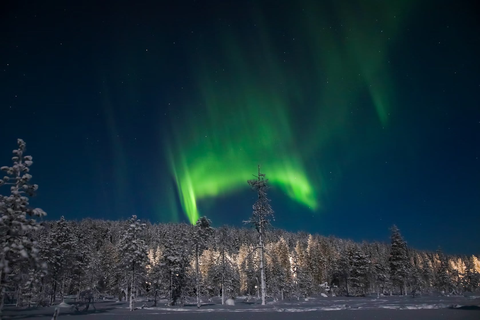 Aurora boreal en Saariselkä