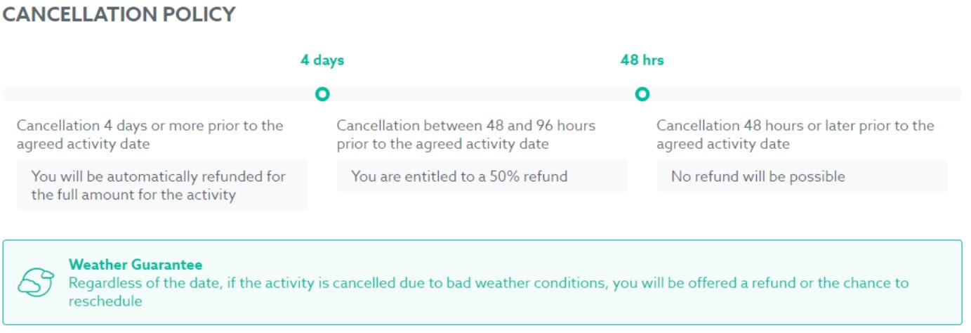 Manawa cancellation policy