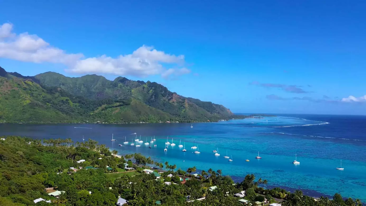 French Polynesia landscape