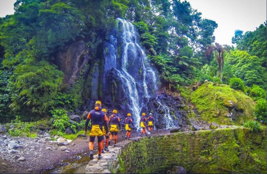 Canyoning in São Miguel, Azoren