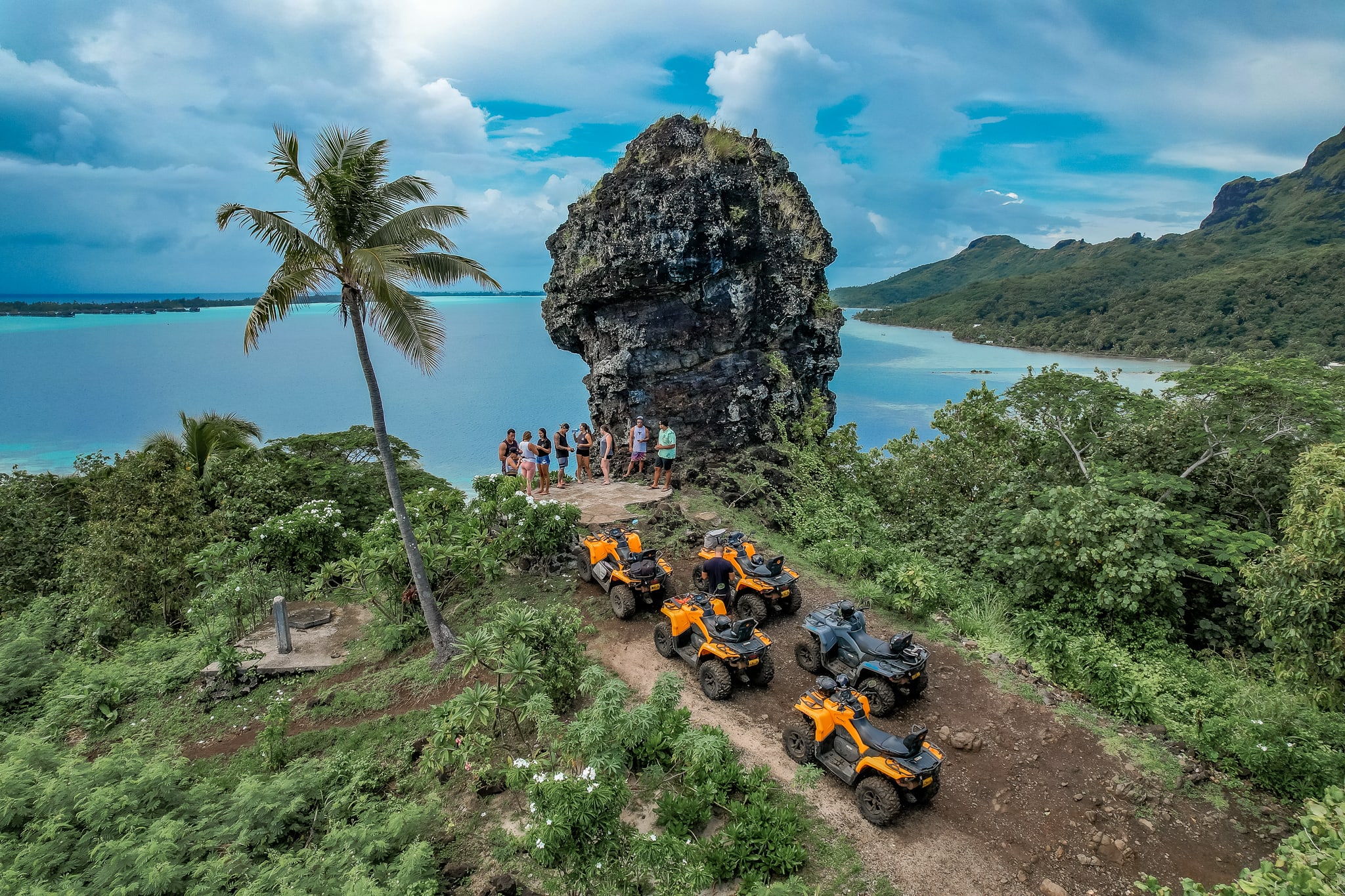 Visita guiada en quad por Bora Bora