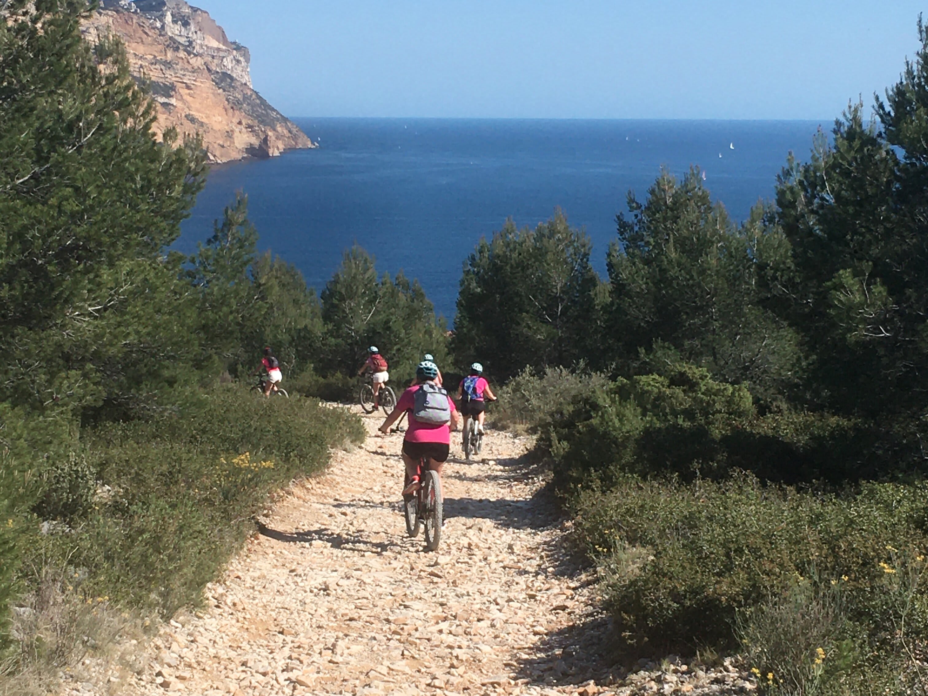 Randonnée à VTT sur les sentiers du Parc national des Calanques