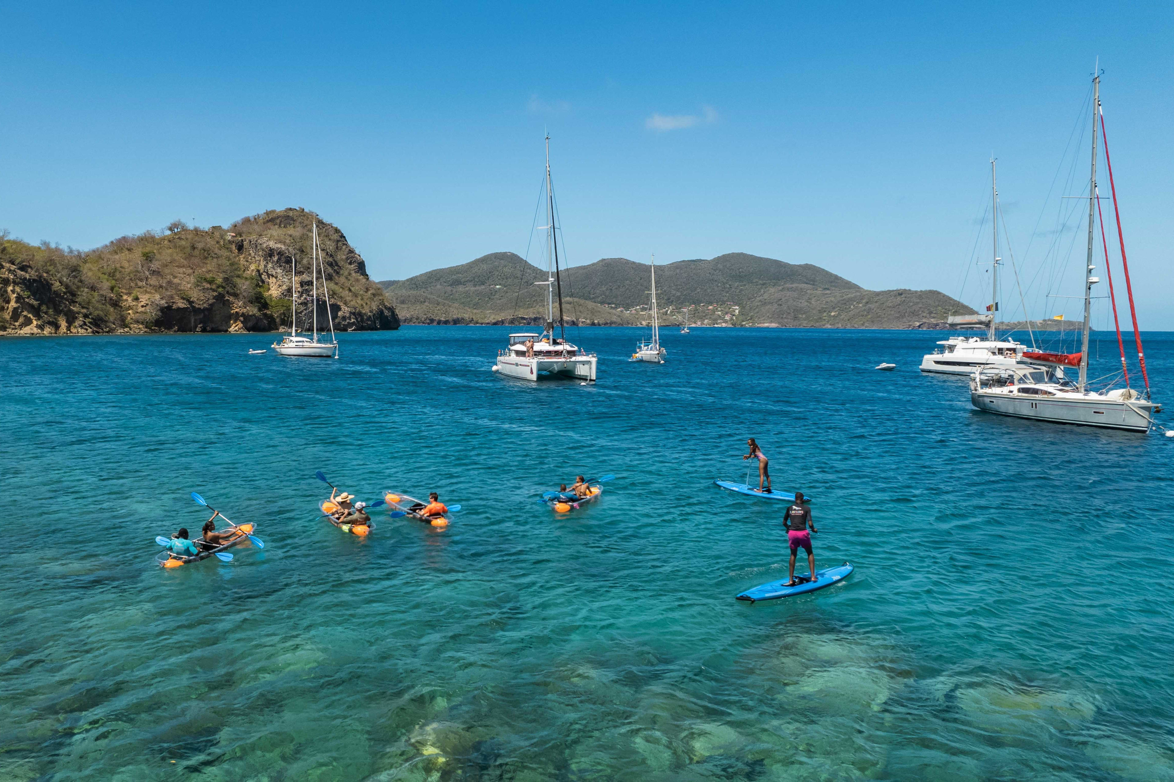 kayak und stand up paddle auf den Saintes