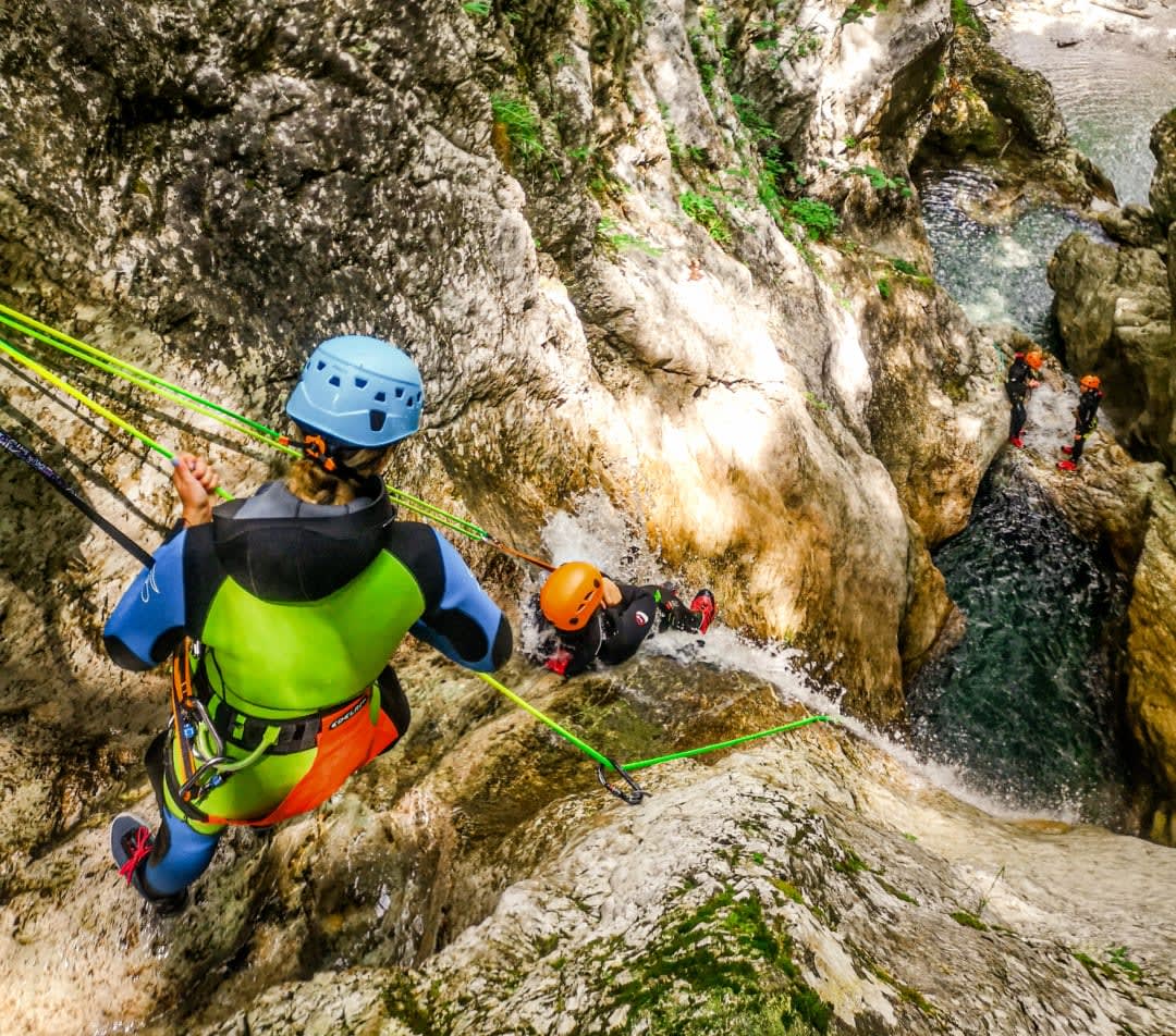 Canyoning in the Sušec Canyon from Bovec 