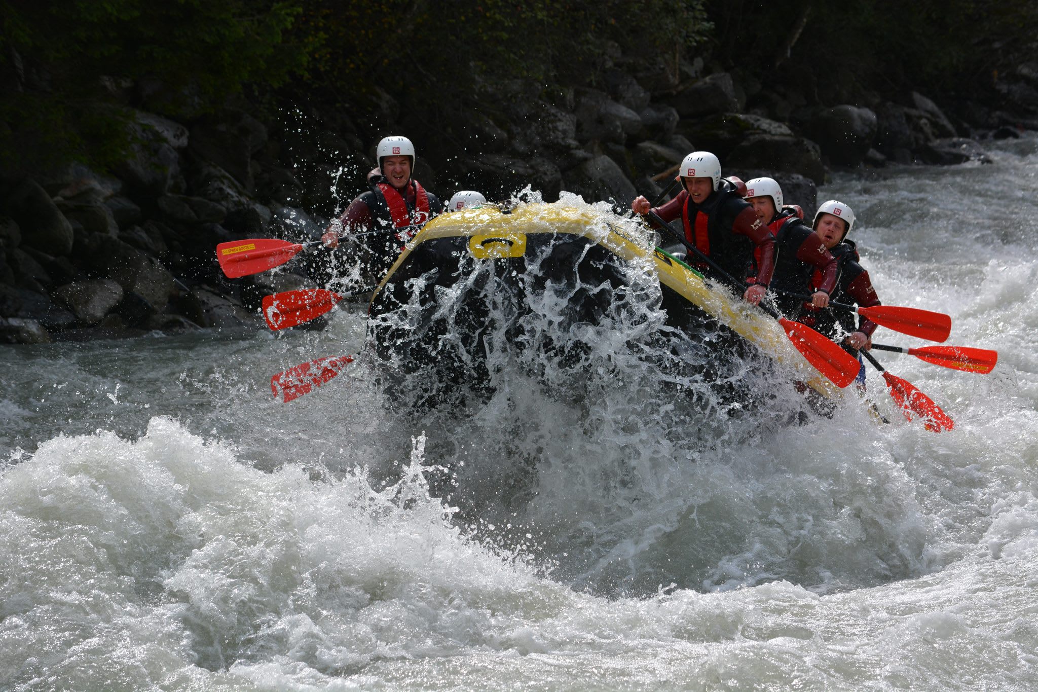 Rafting auf dem Inn im Ötztal, Tirol