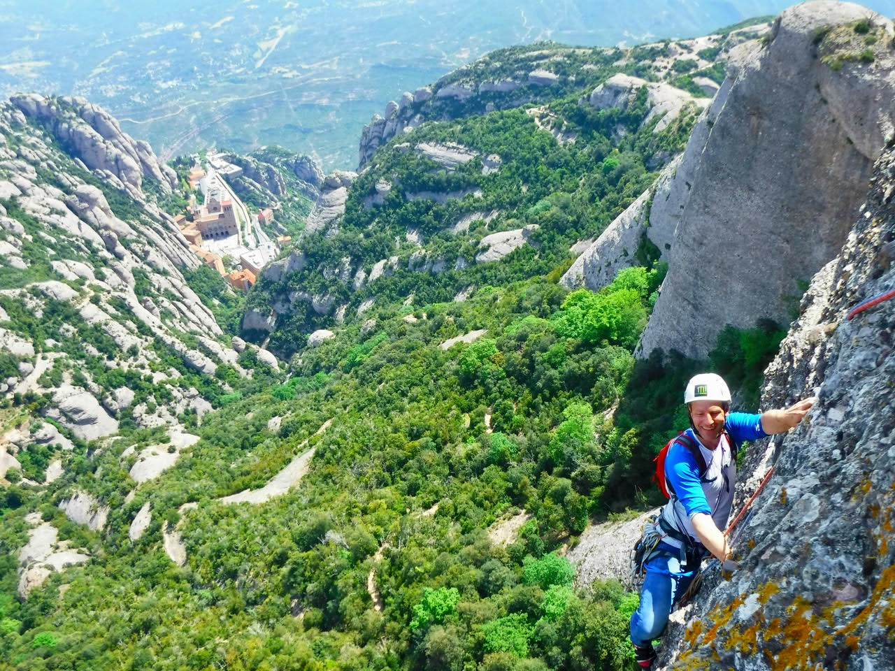 Climbing in Montserrat, Barcelone