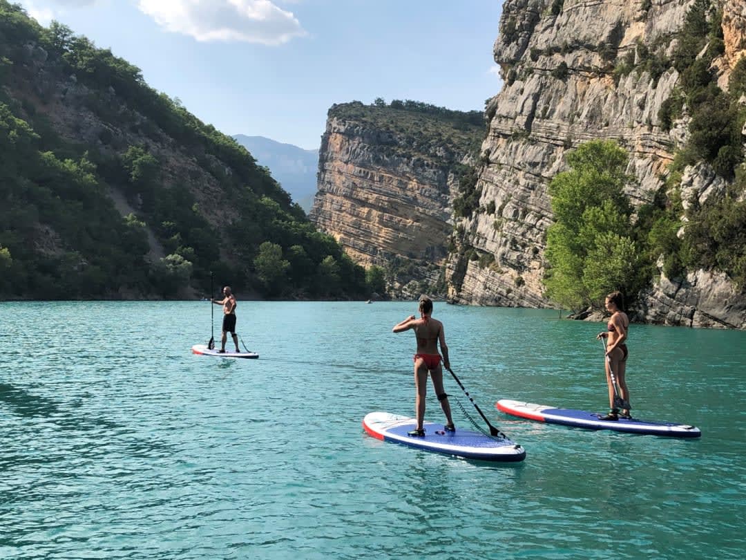 Paddle sur le lac de Castillon