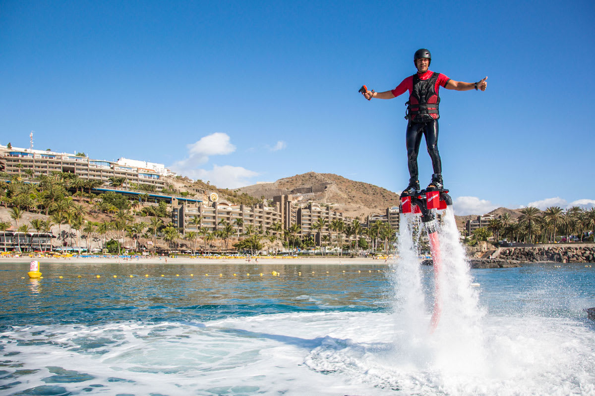 Flyboard sessions in Anfi del Mar, Gran Canaria