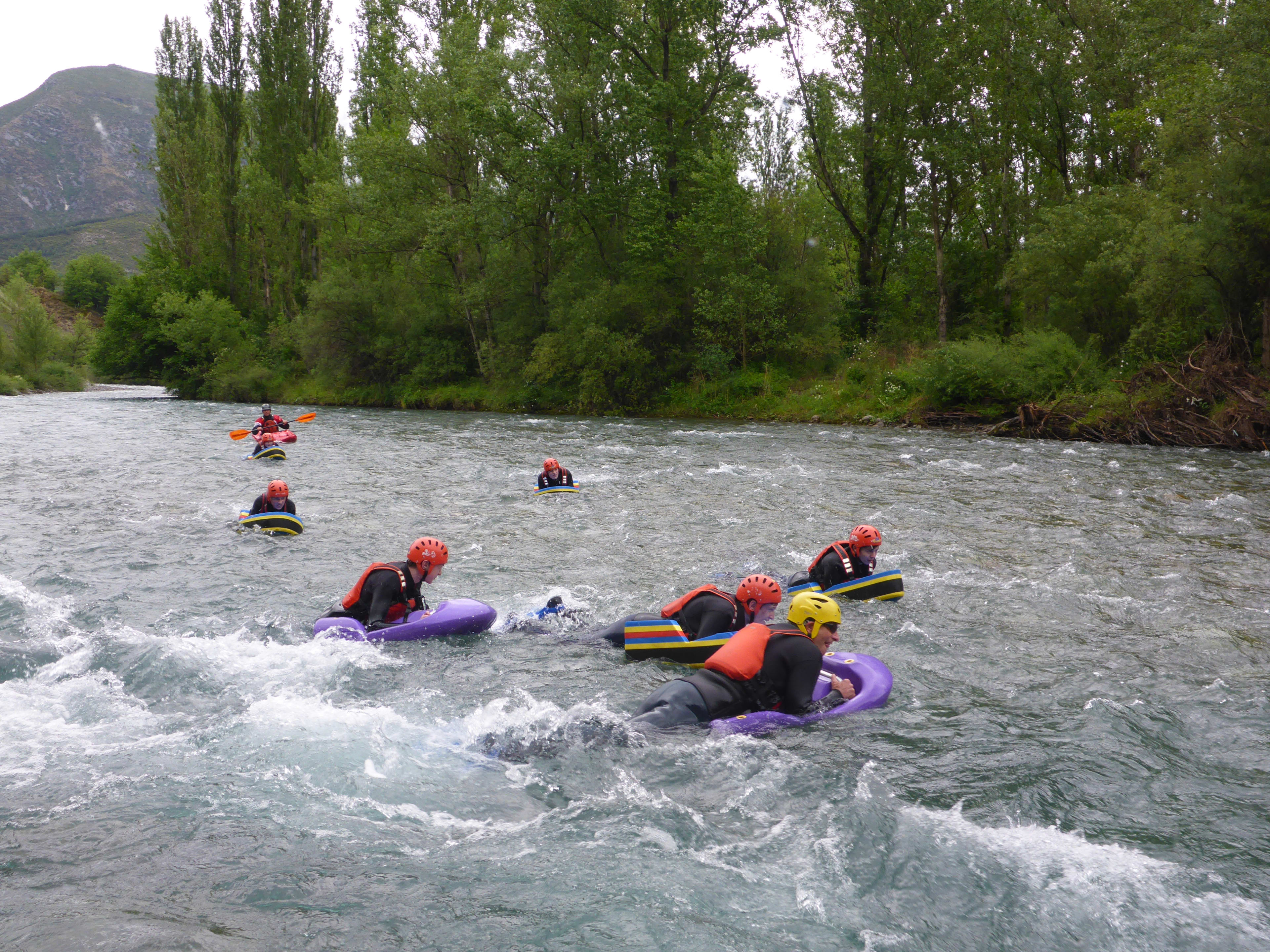 Hydrospeed excursion on the Esera River in Campo, near Benasque