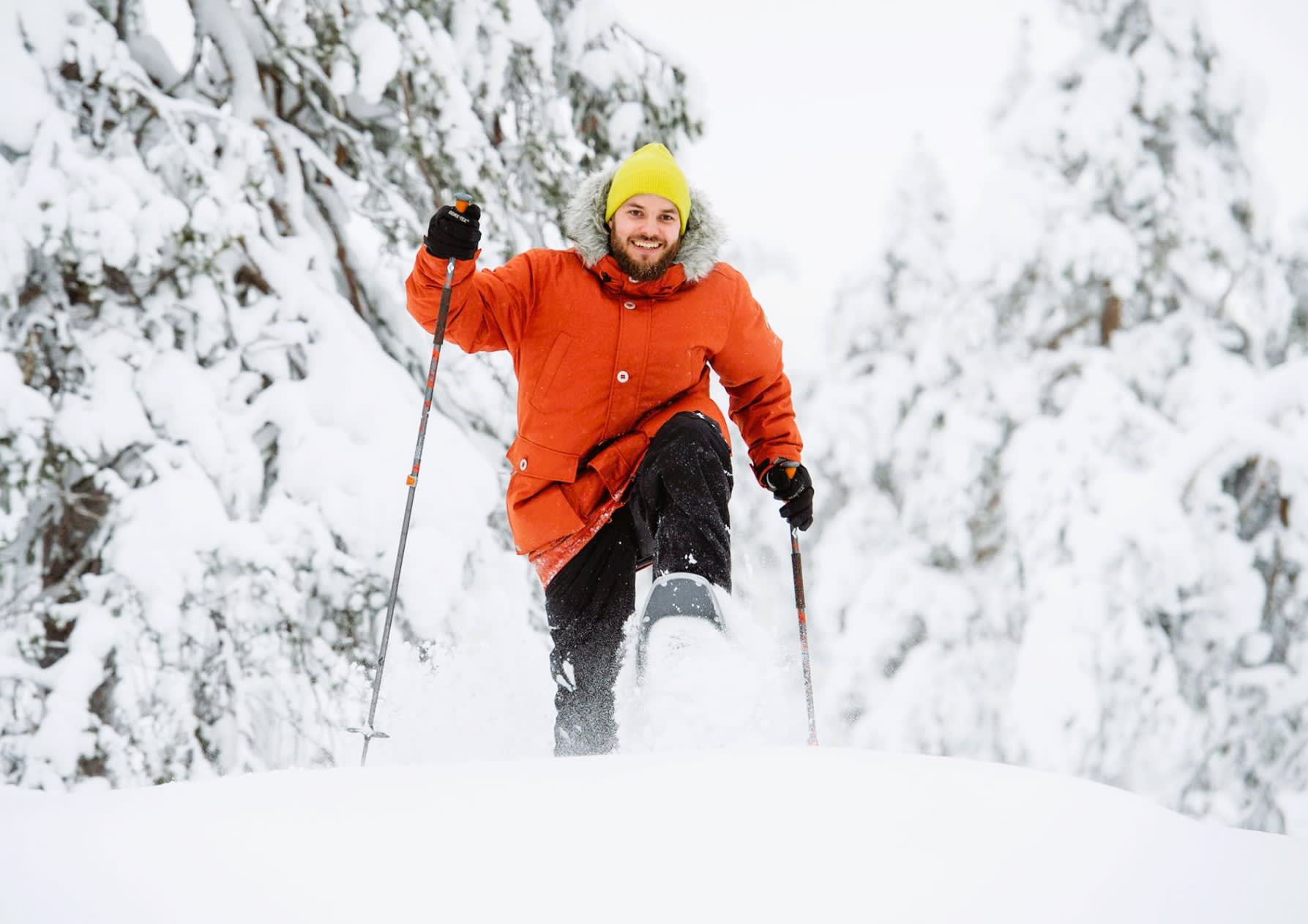 Snowshoeing excursion in Saariselkä