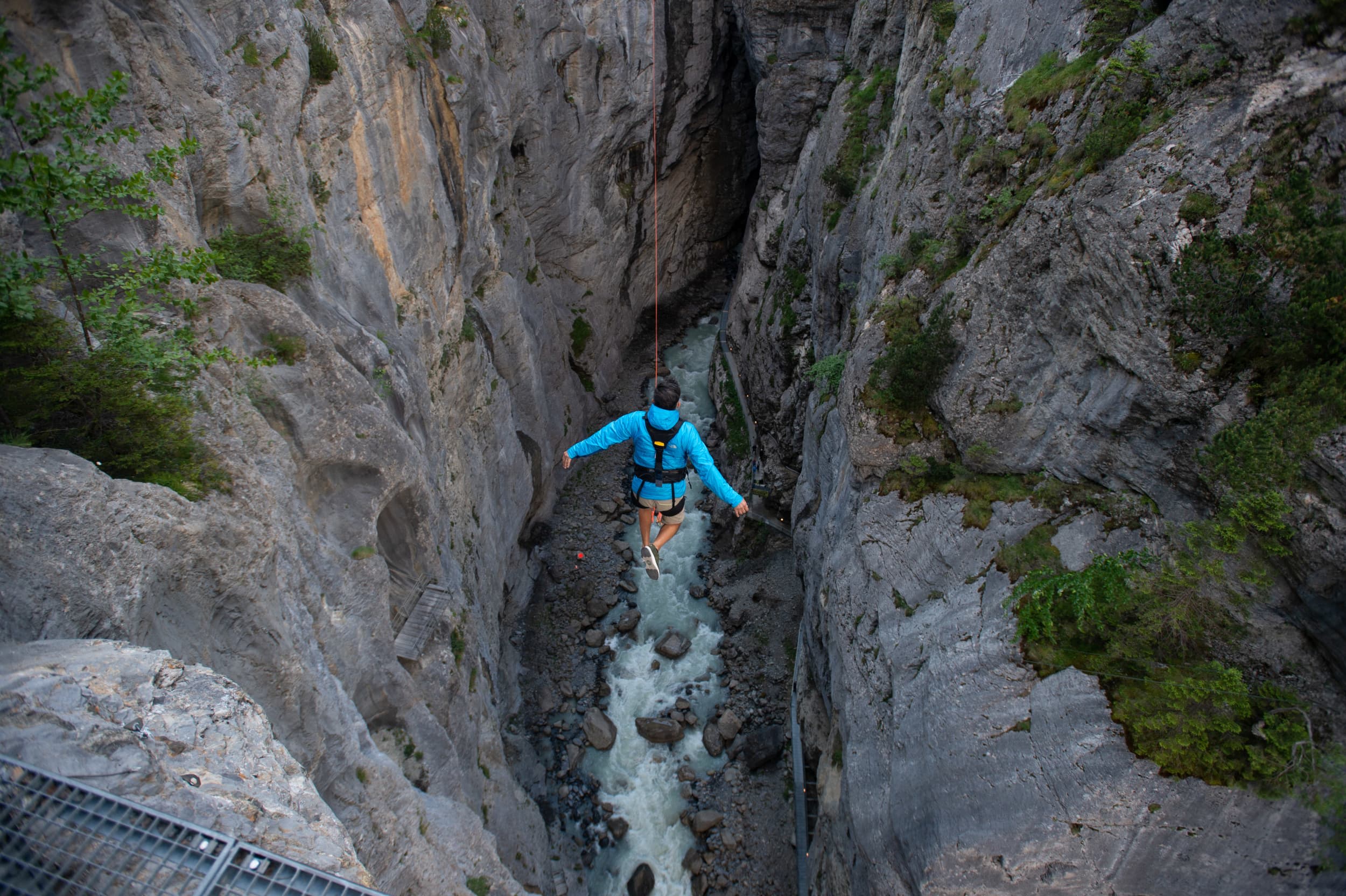 Canyon Swing in Interlaken