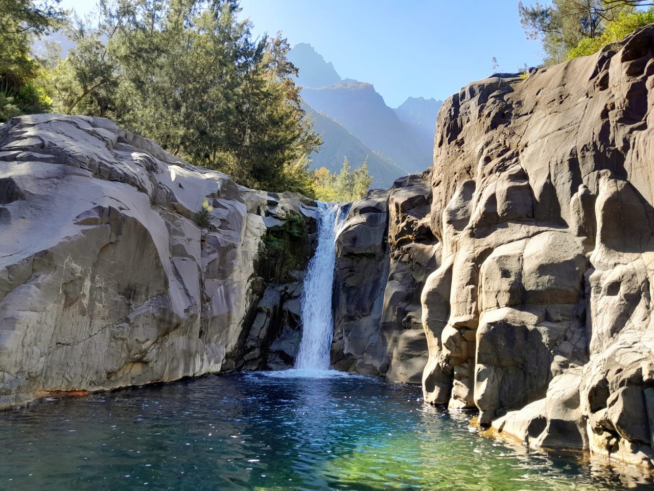 waterfall in the Cirque de Cilaos