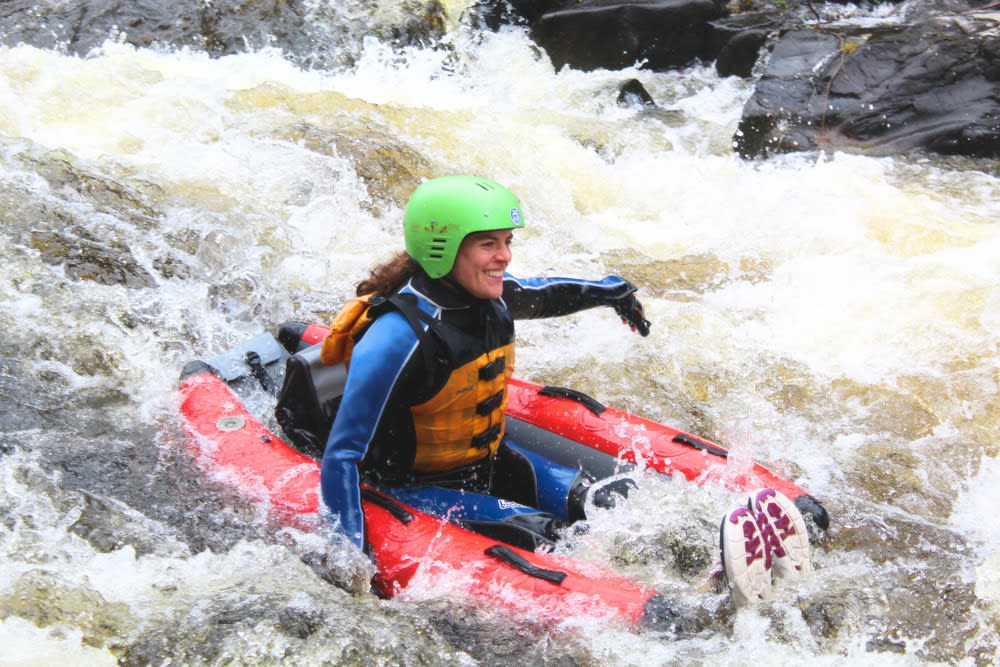 Water Tubing (Bugging) on River Tummel, near Edinburgh