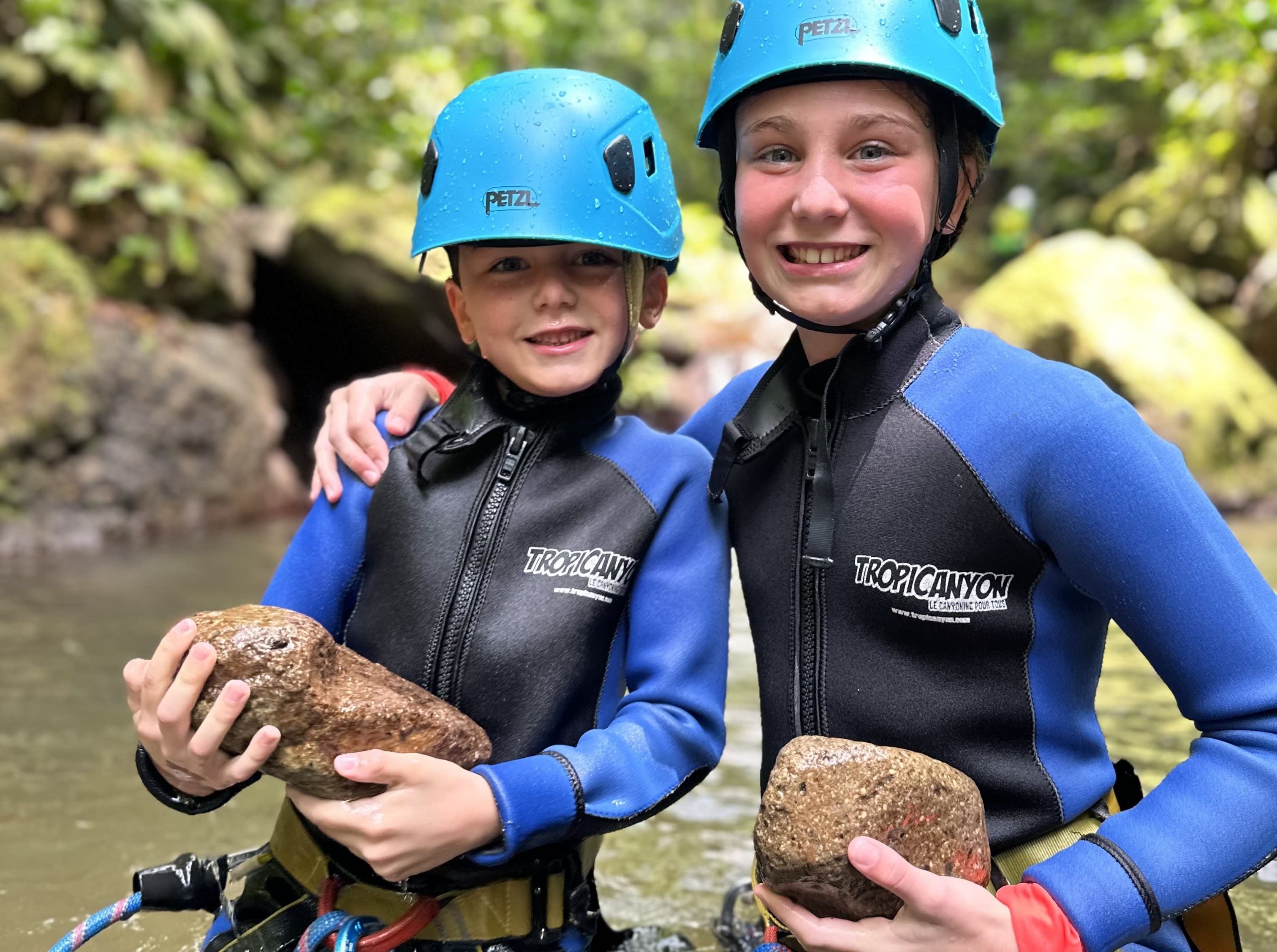 Barranquismo con niños en Martinica