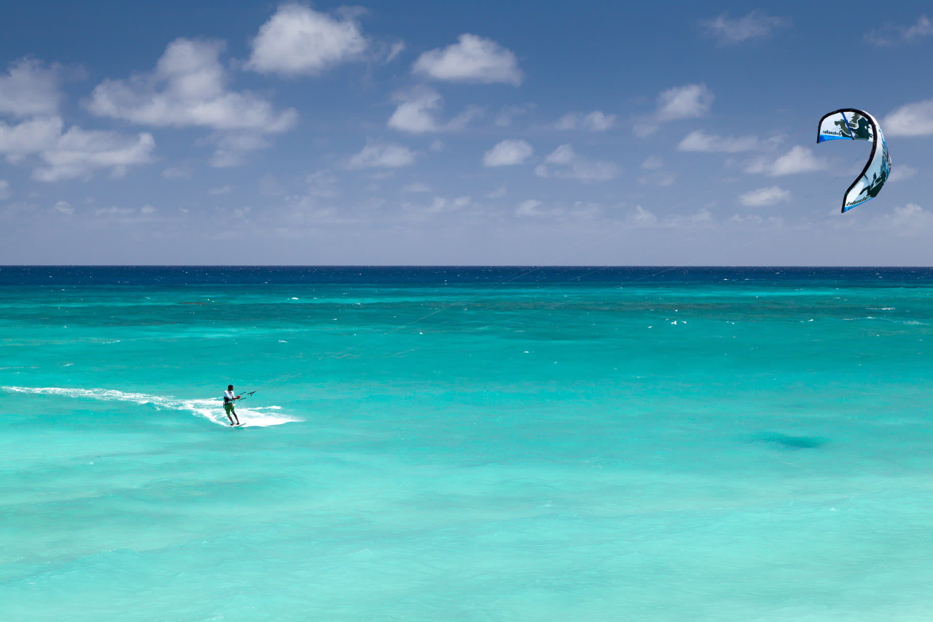 Kitesurfing in Sardinia, Italy