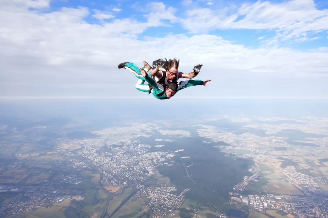 tandem skydiving in Belgium