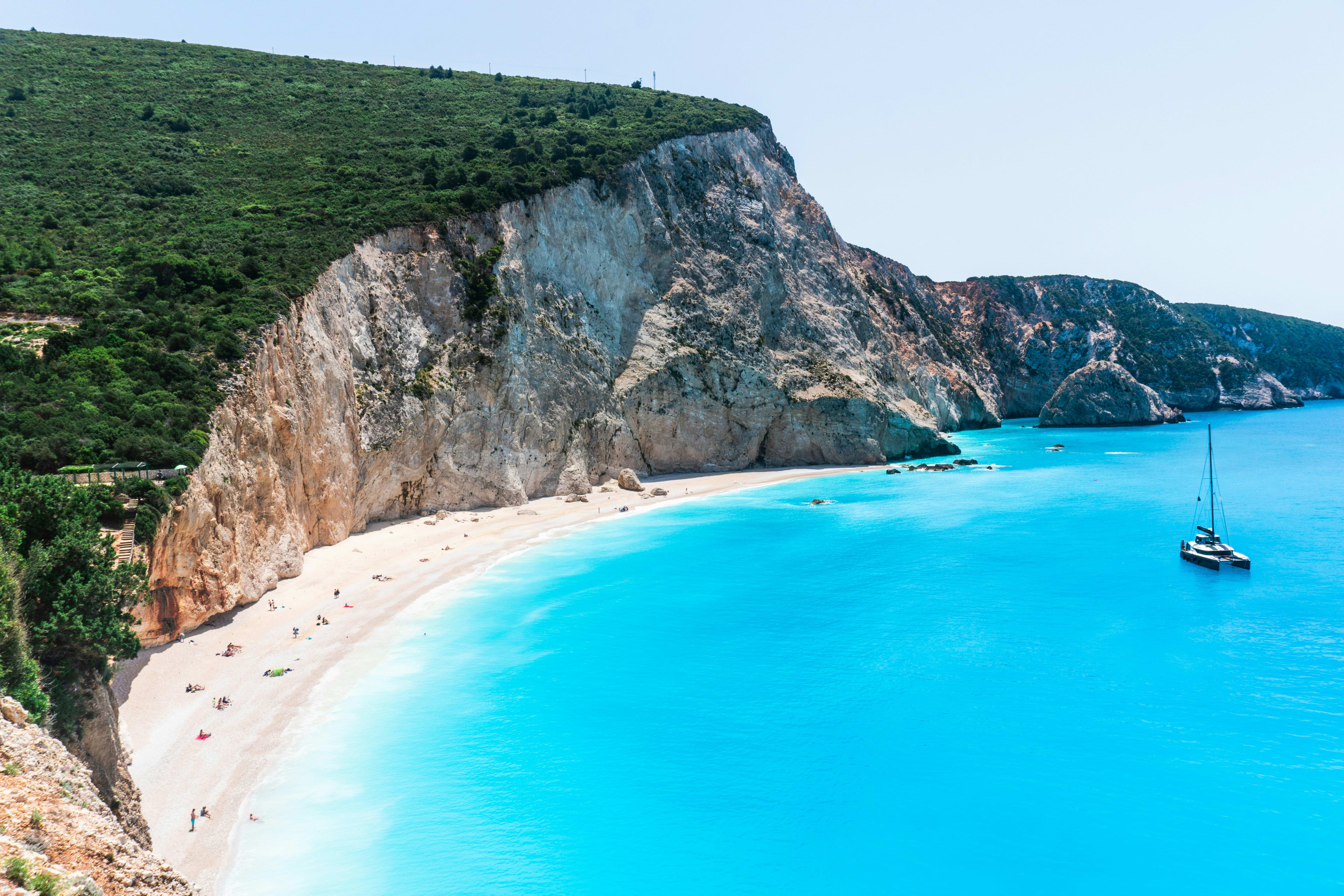 Lefkada Porto Katsiki Beach in Greece