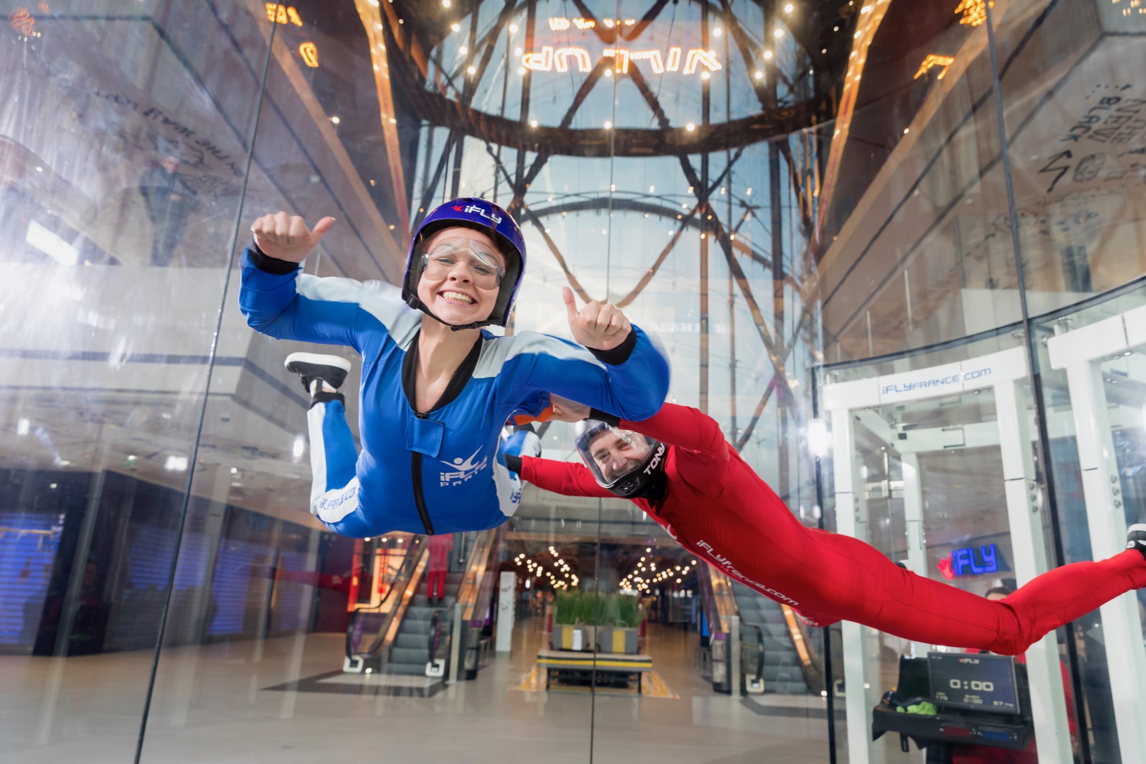 Indoor skydiving in Paris