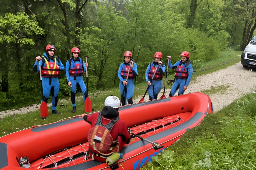 Rafting on the Soča River starting from Bovec