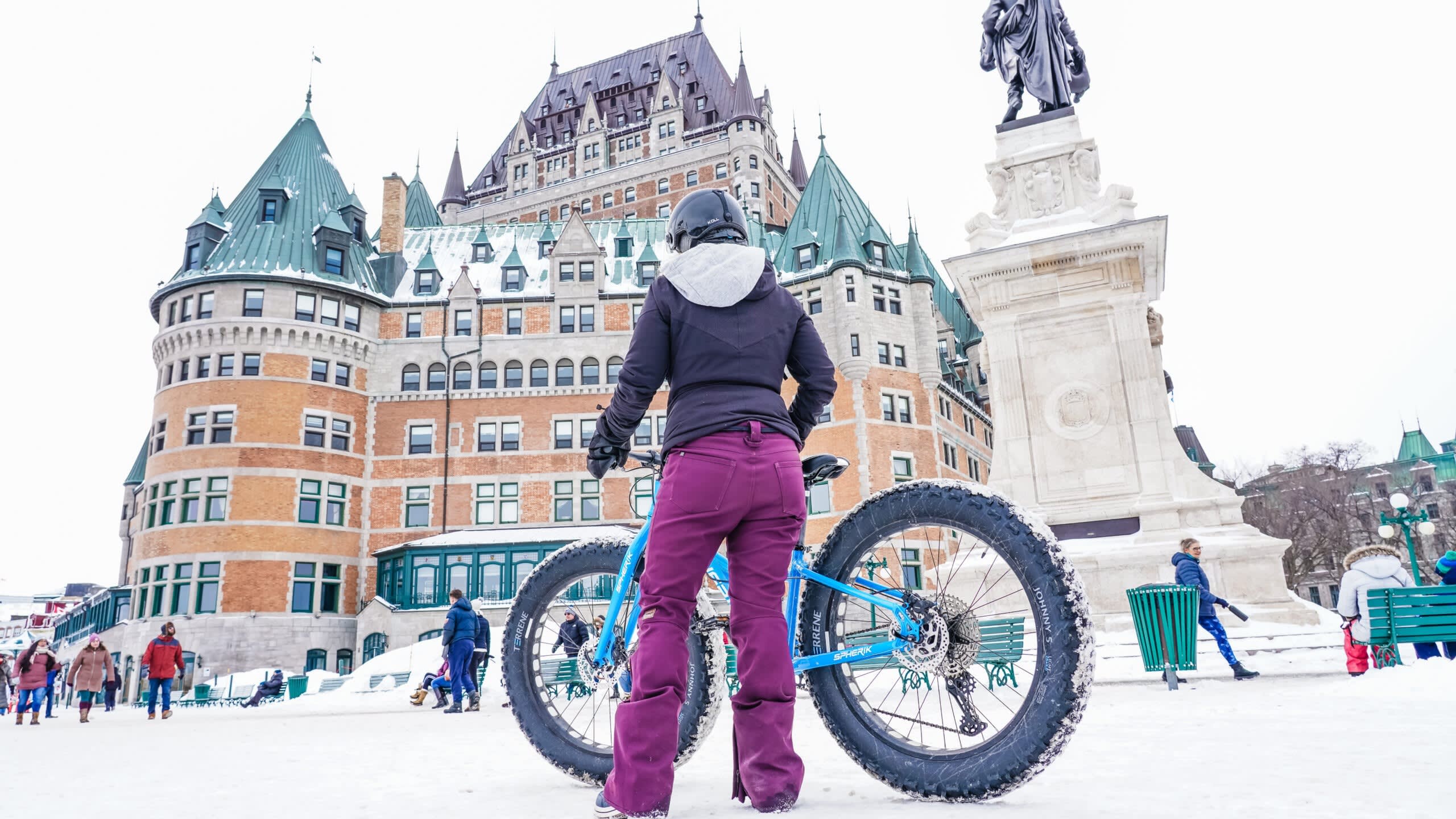 Fat bike in Quebec City