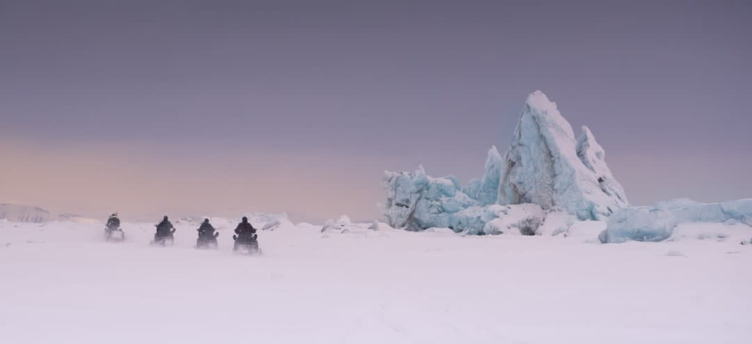snowmobiling in svalbard