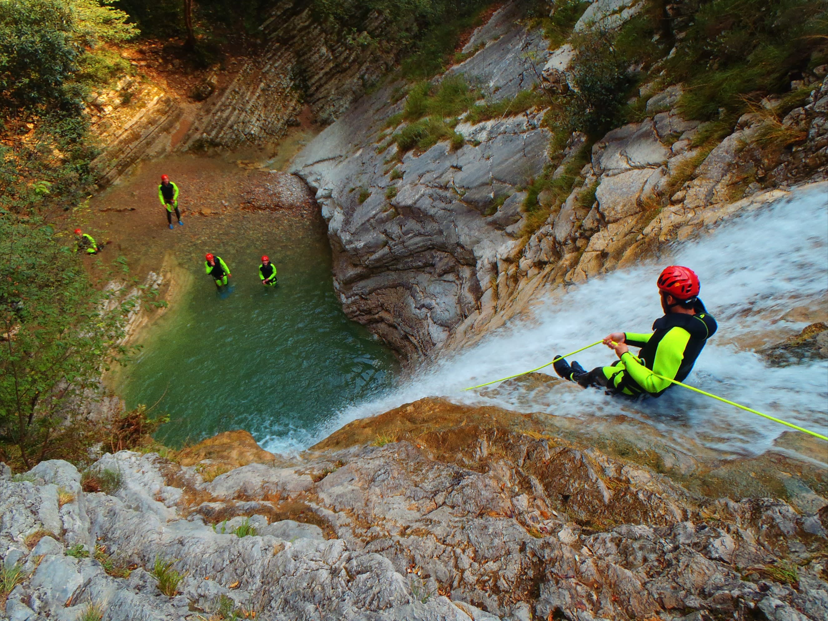Canyoning in der Vione-Schlucht ab Tignale am Gardasee