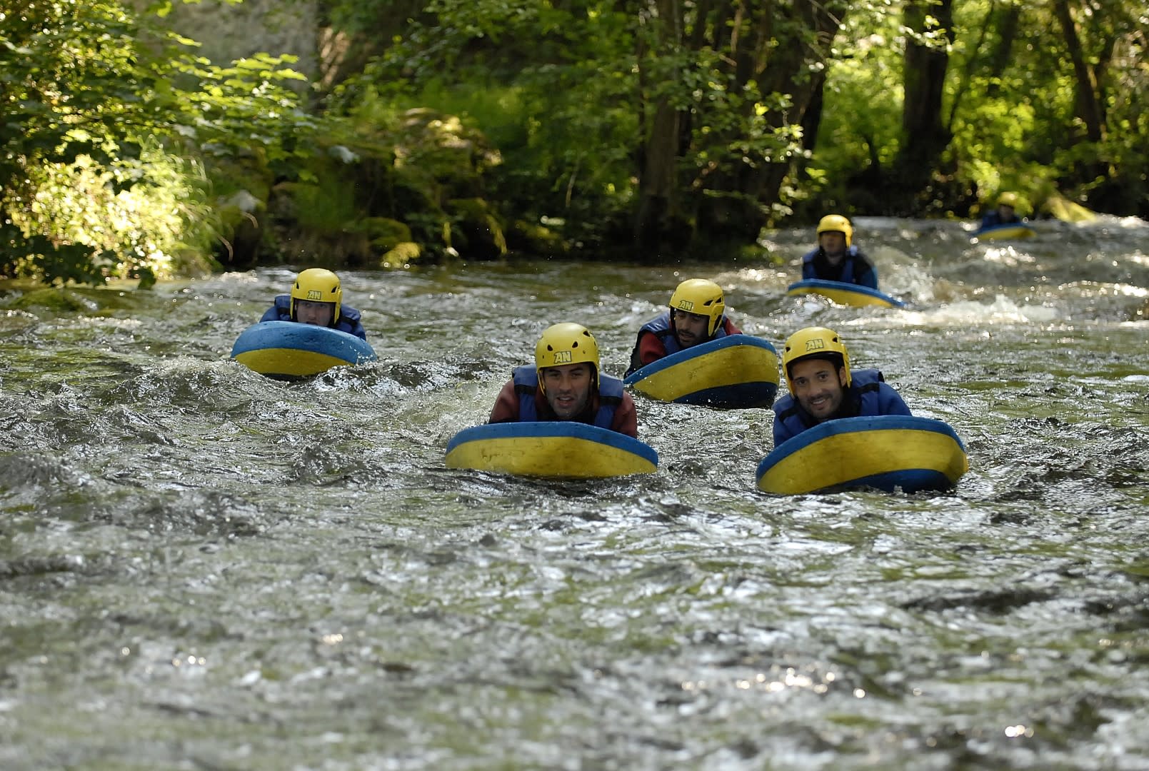 Hydrospeed on the Chalaux River in the Morvan Regional Nature Park