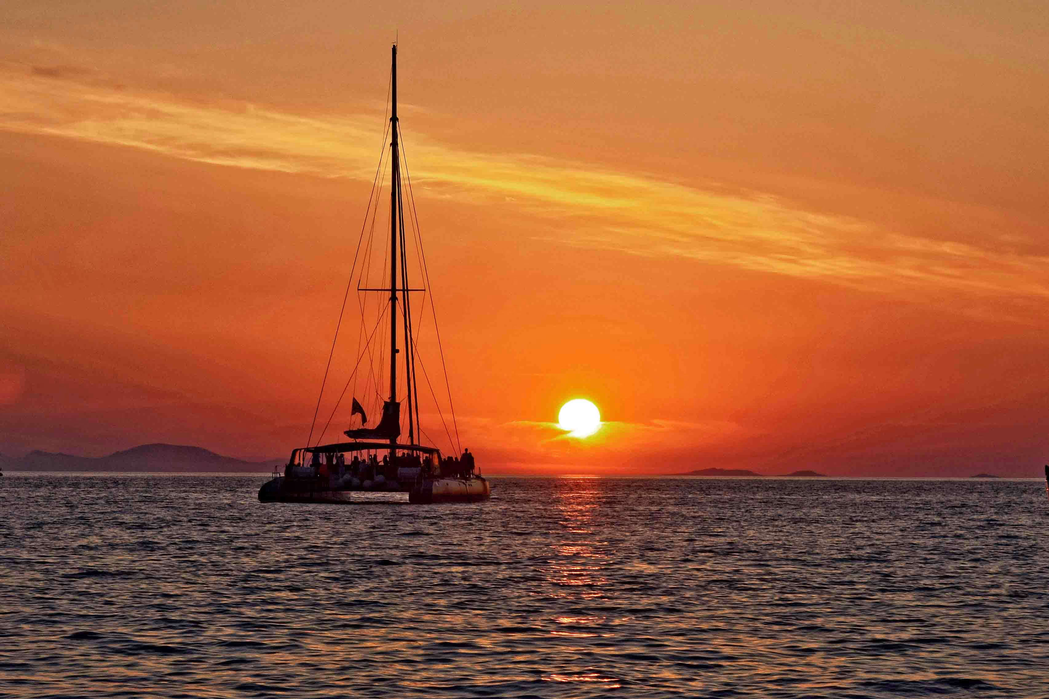 Coucher de soleil à Santorin