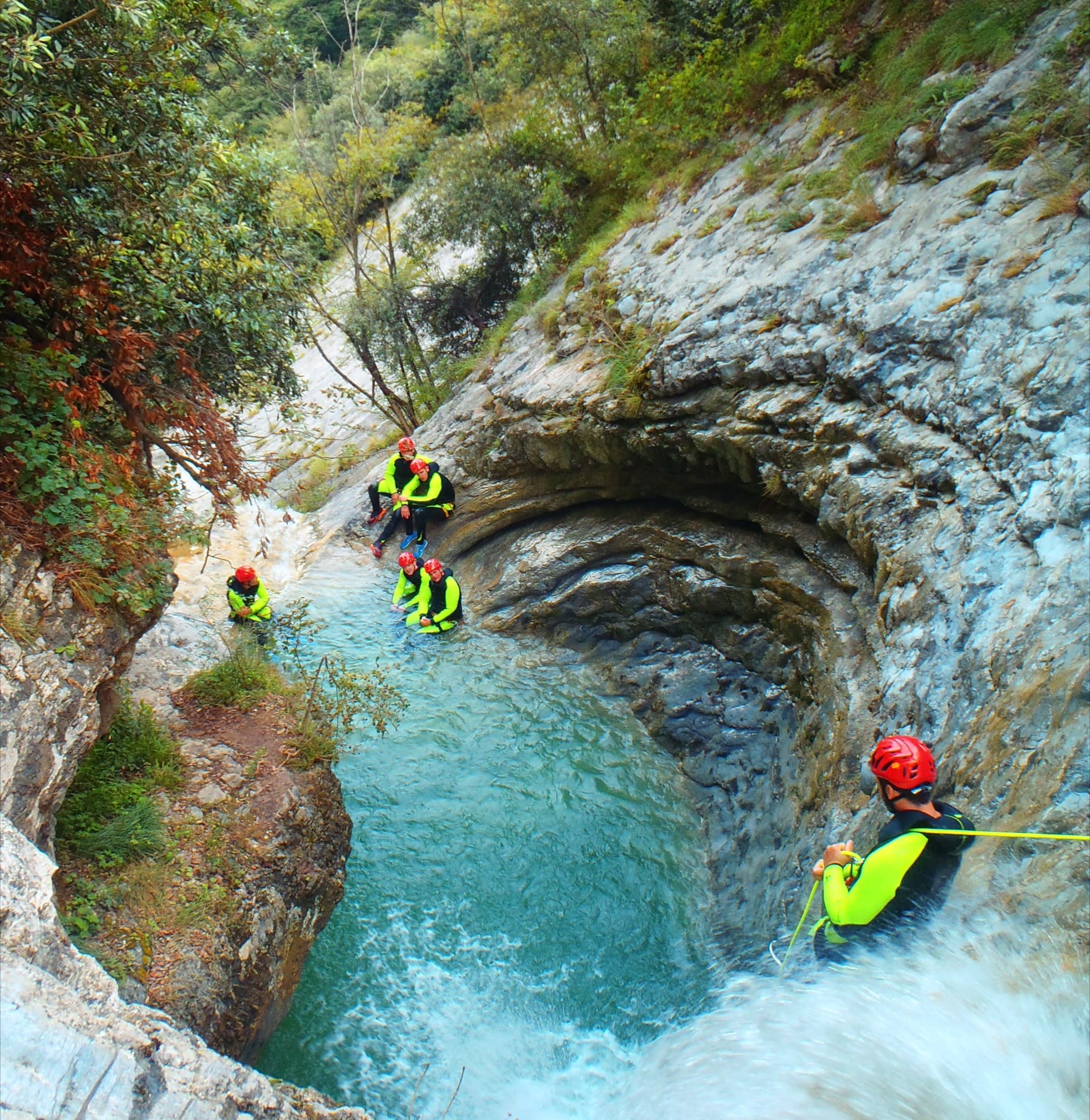 Canyoning au lac de Garde