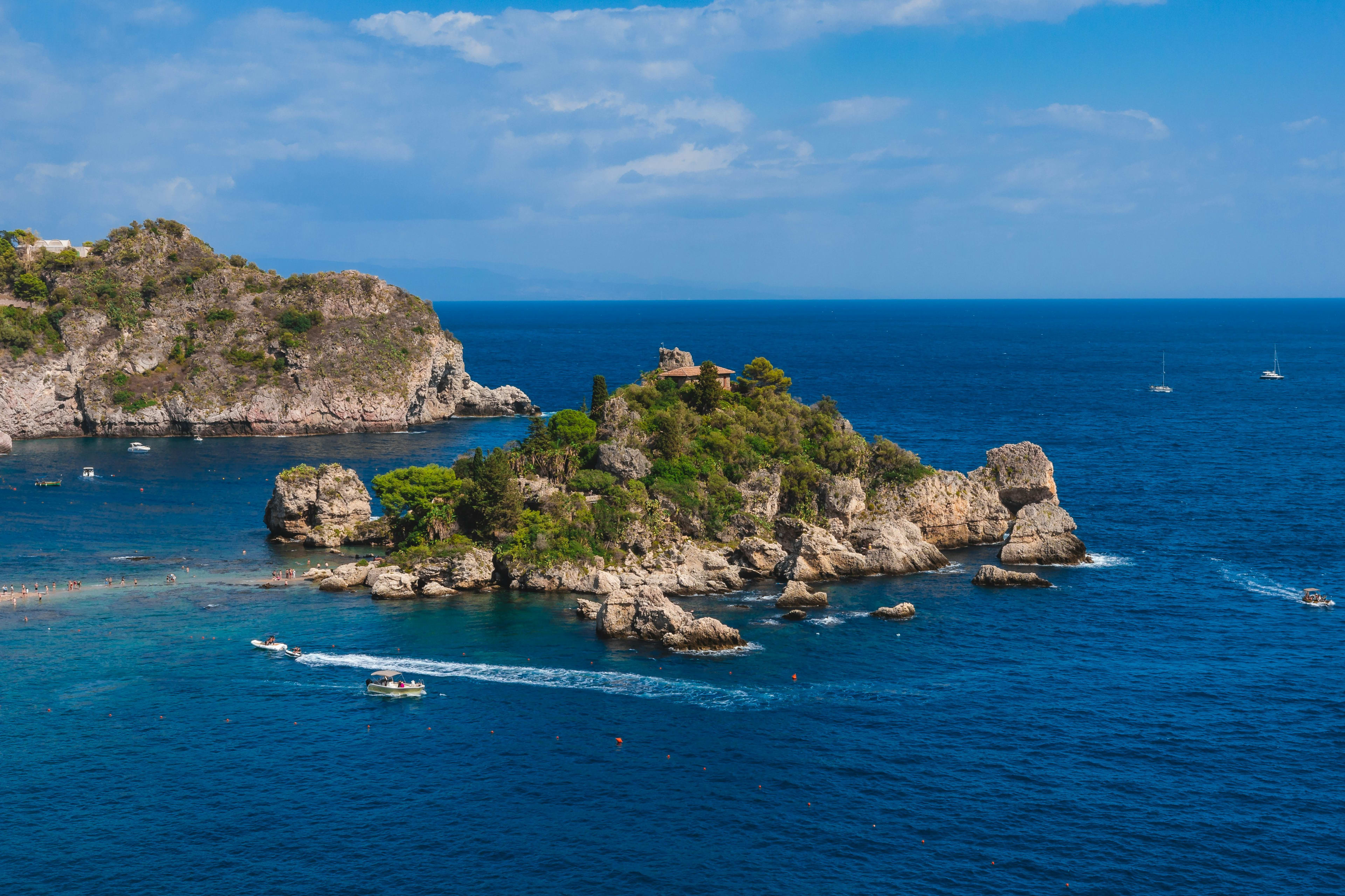 Bootstour um Giardini Naxos und Isola Bella
