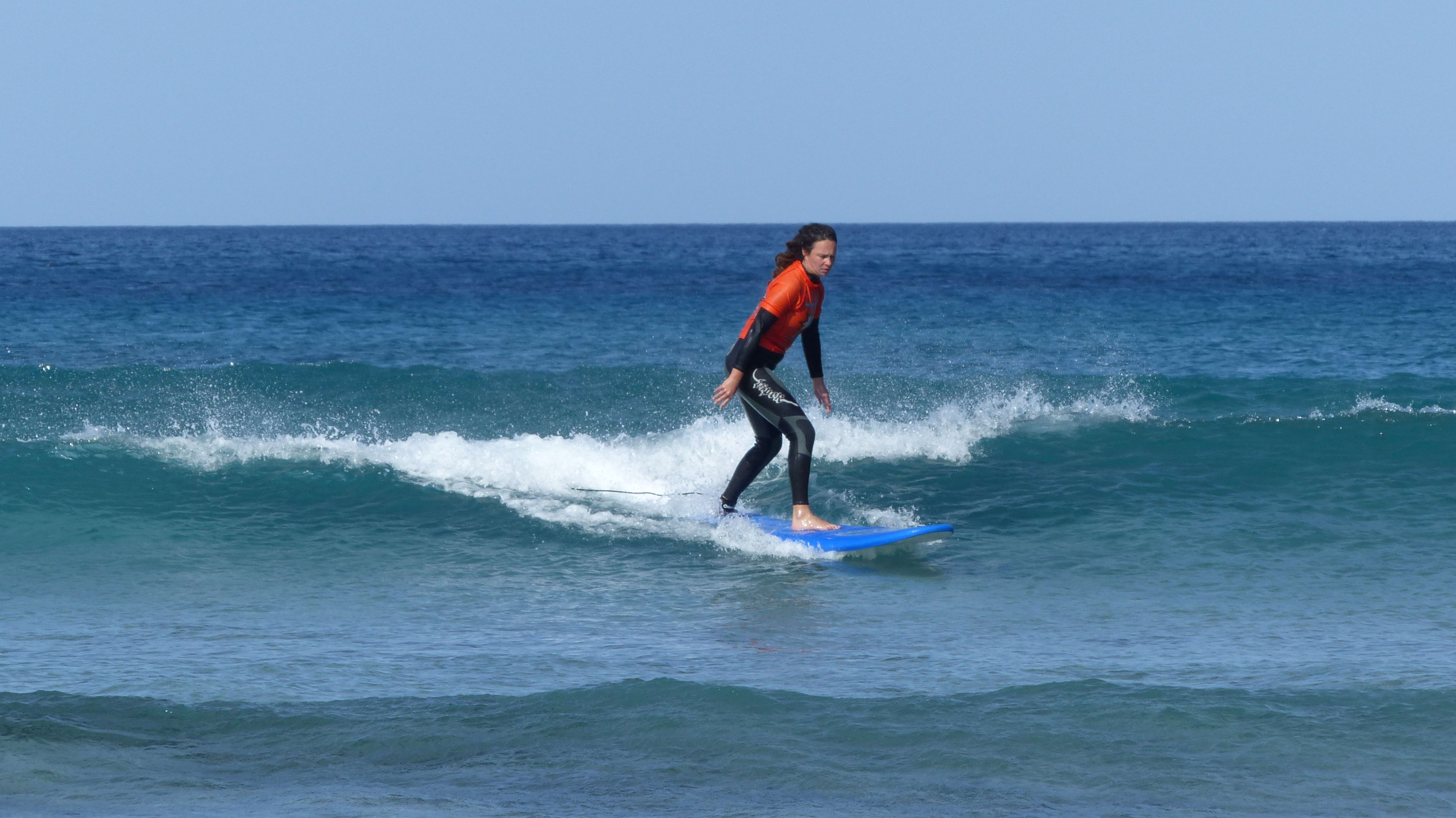 Surfing lessons at Caleta de Famara