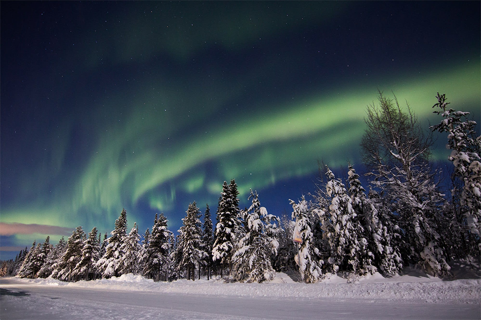 Aurora  Auroras boreales, Aurora, Paisaje invernal