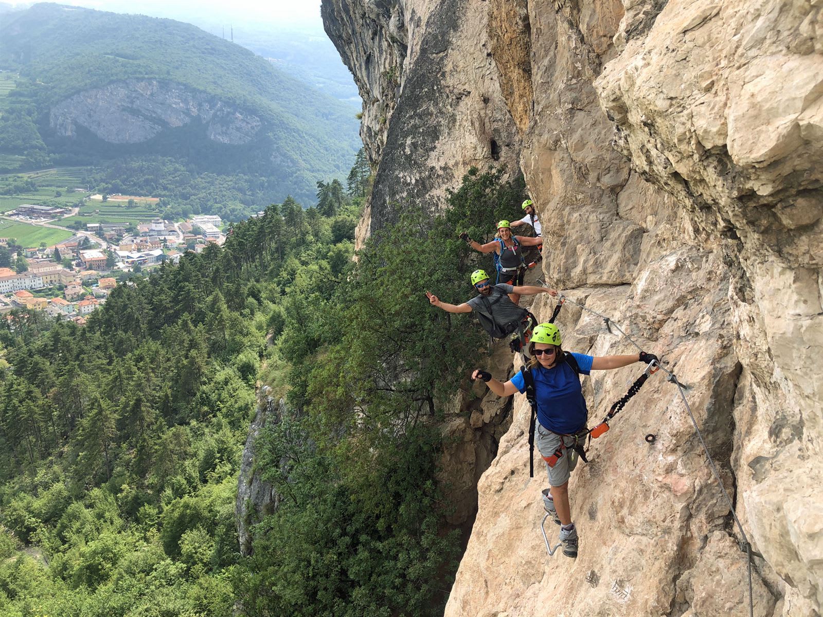 Sportlicher Klettersteig Monte Albano bei Arco