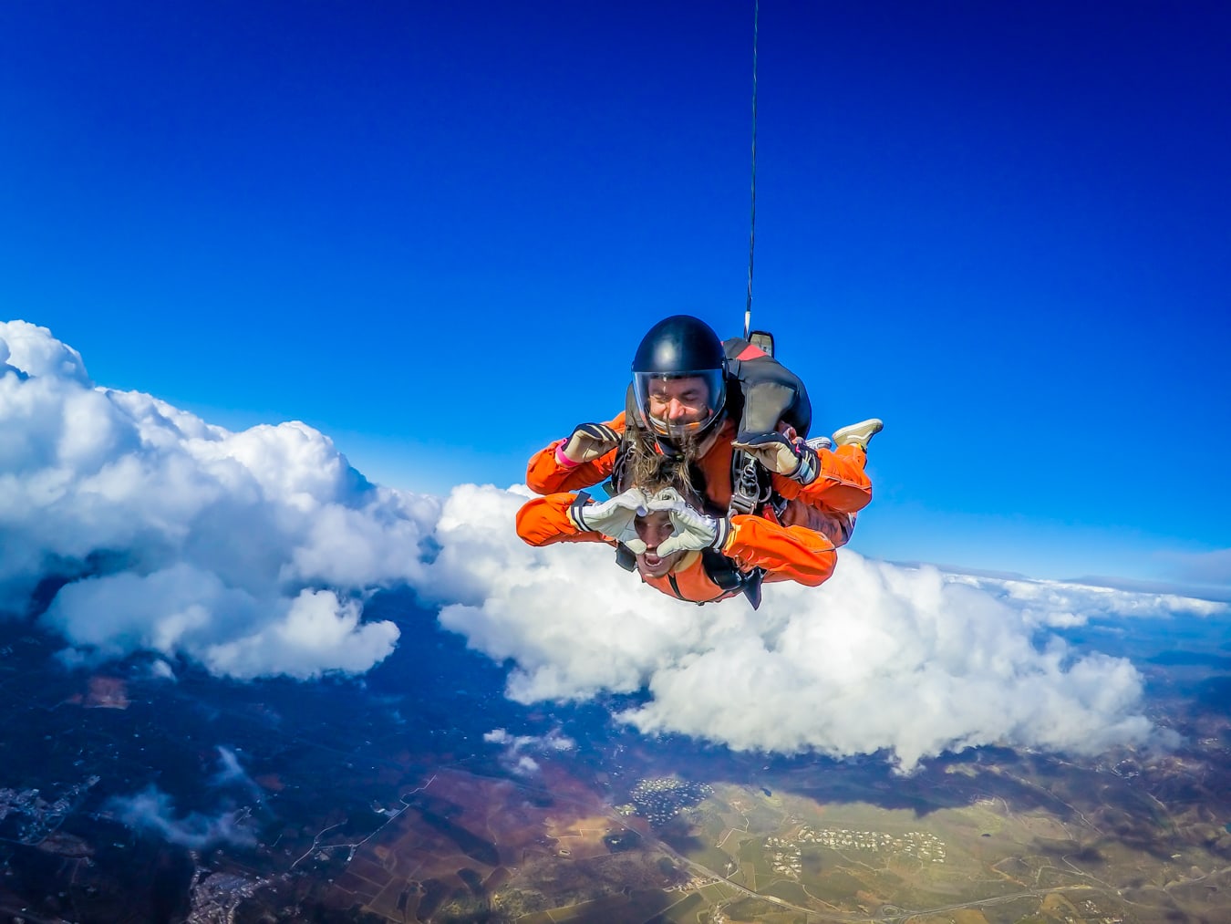 Saut en parachute en tandem en Algarve, près de Portimao