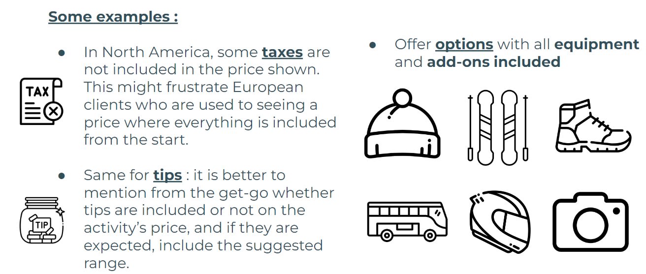 Customers prefer everything to be included in the price