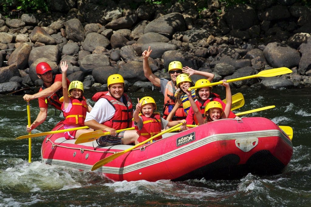 Rafting on the Rivière Rouge