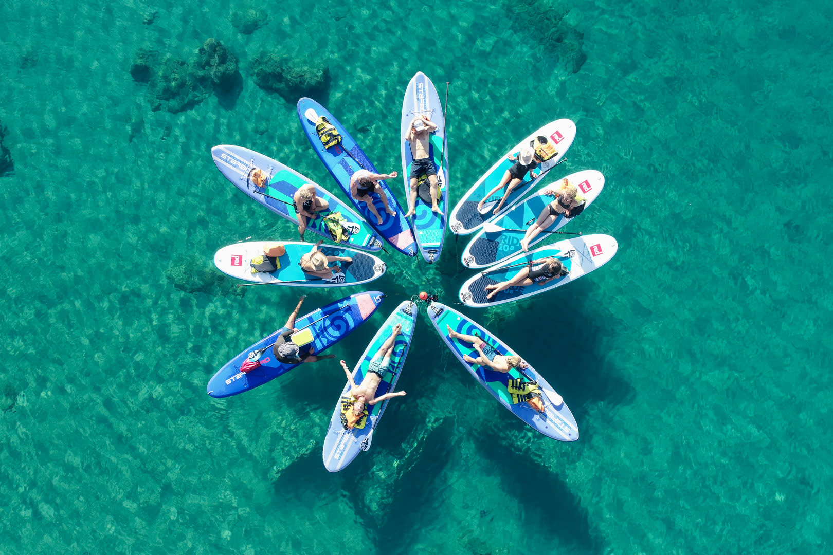 Stand up paddling in Rhodes