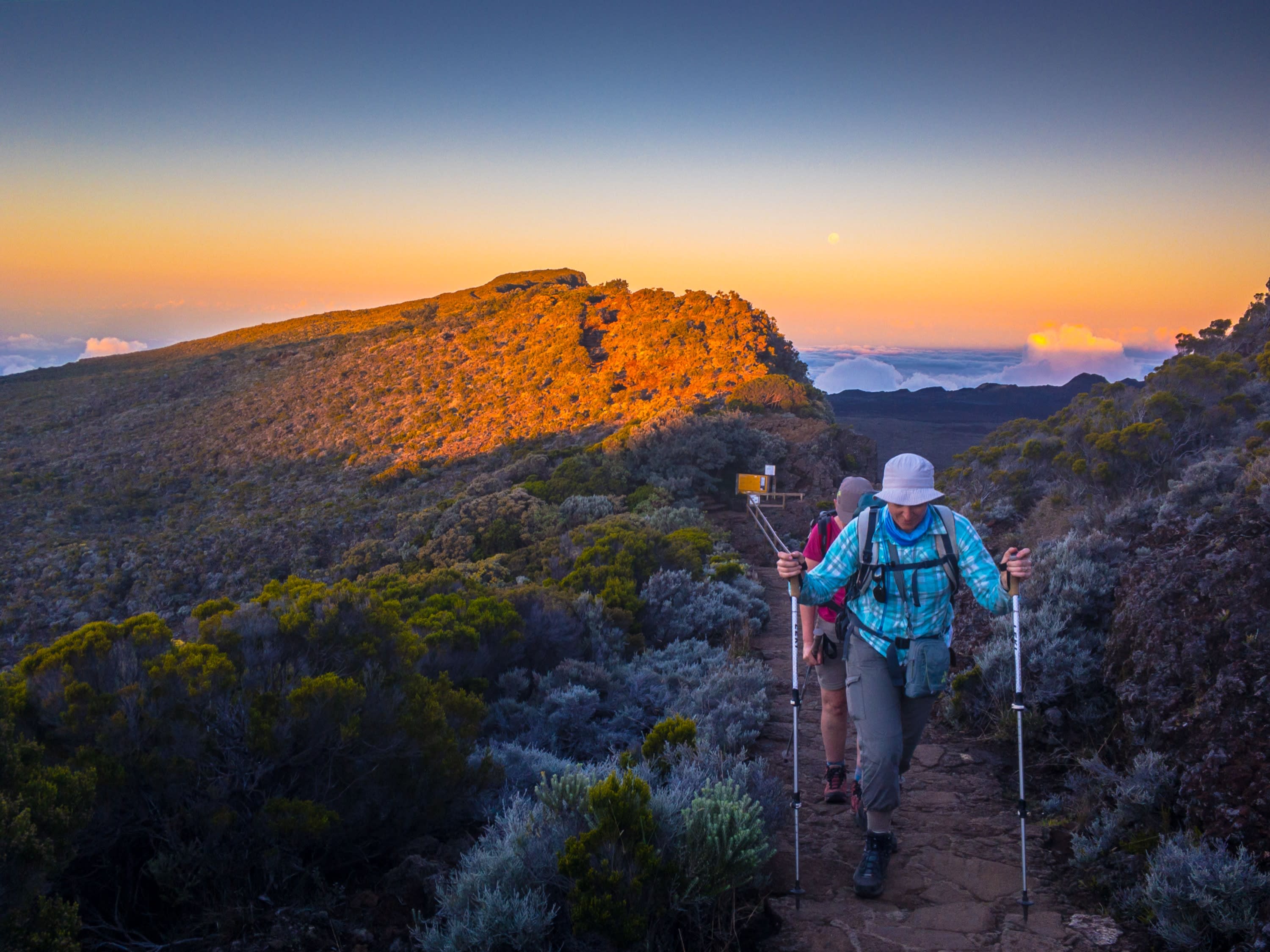 randonnée au Piton de la Fournaise à La Réunion