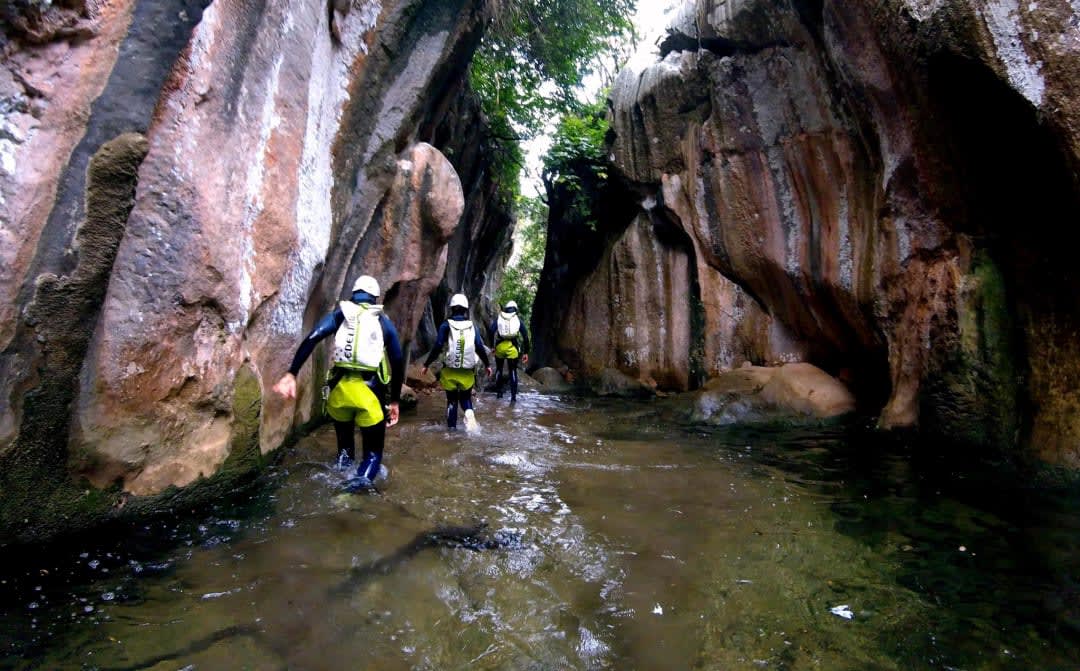 Canyoning Sa Fosca in Serra de Tramuntana, Majorca