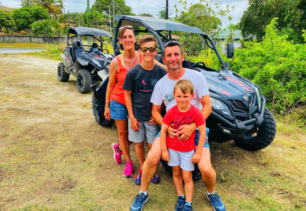 Excursion en buggy avec les enfants en Guadeloupe