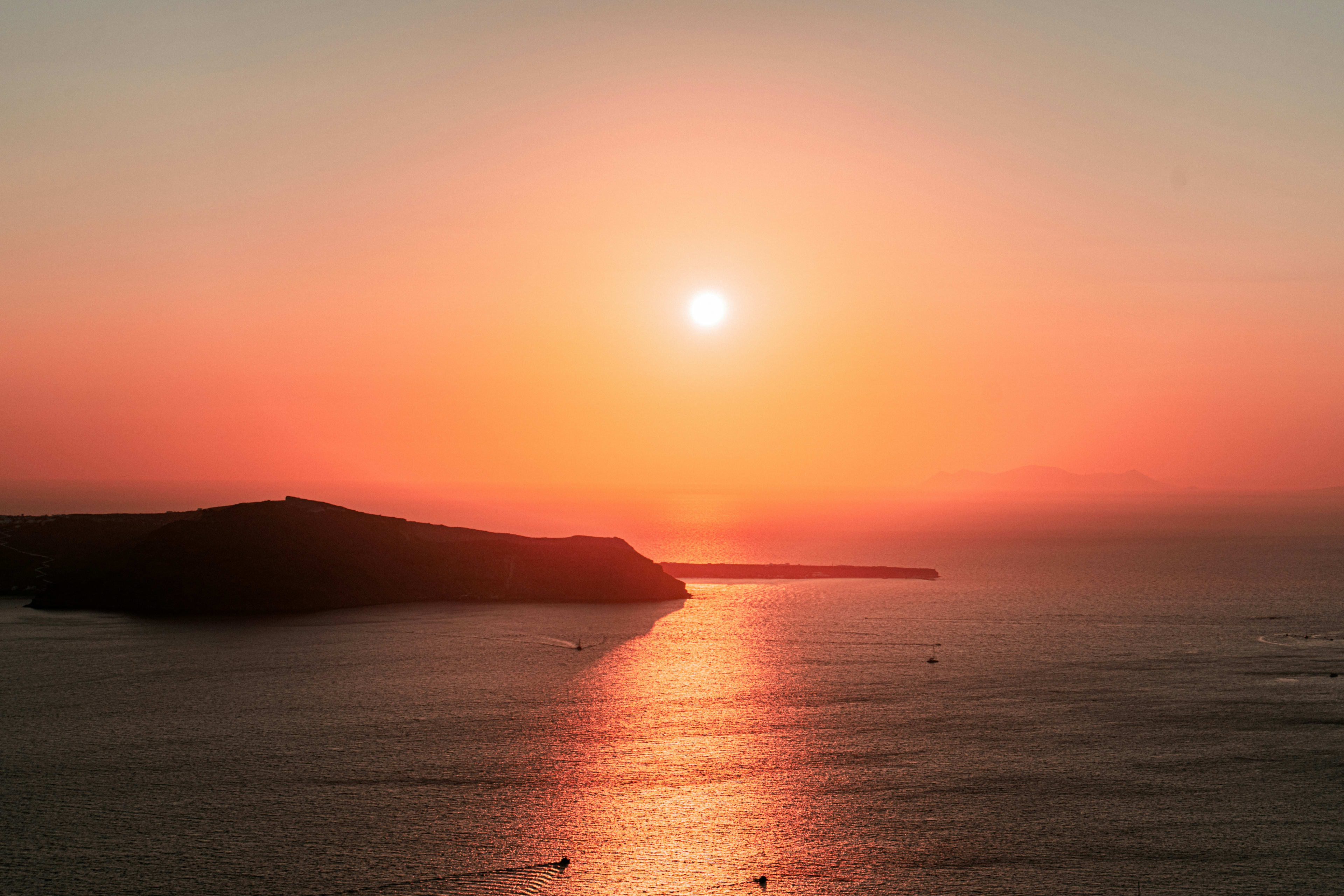 Sonnenuntergang in Santorin