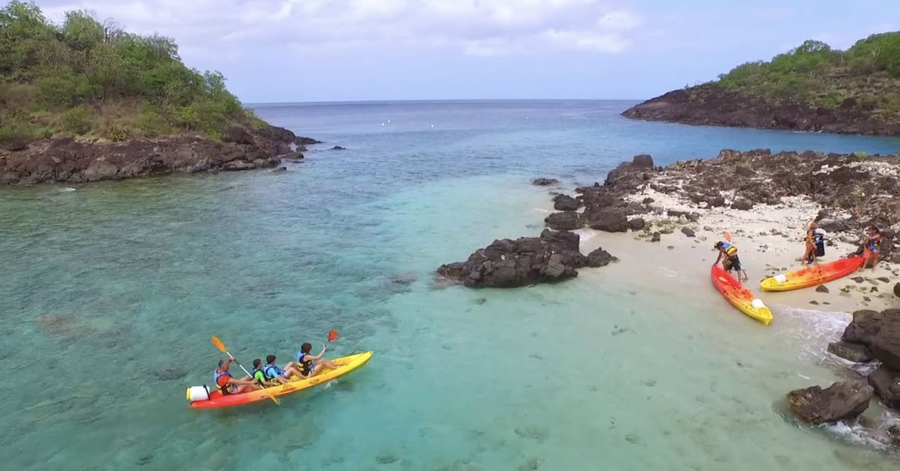 Kayak de mer dans la Réserve Cousteau