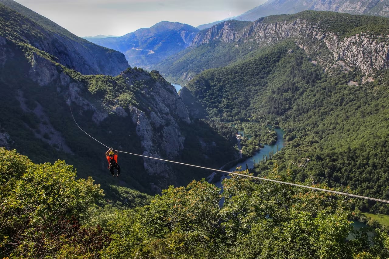 Tyrolienne en Croatie