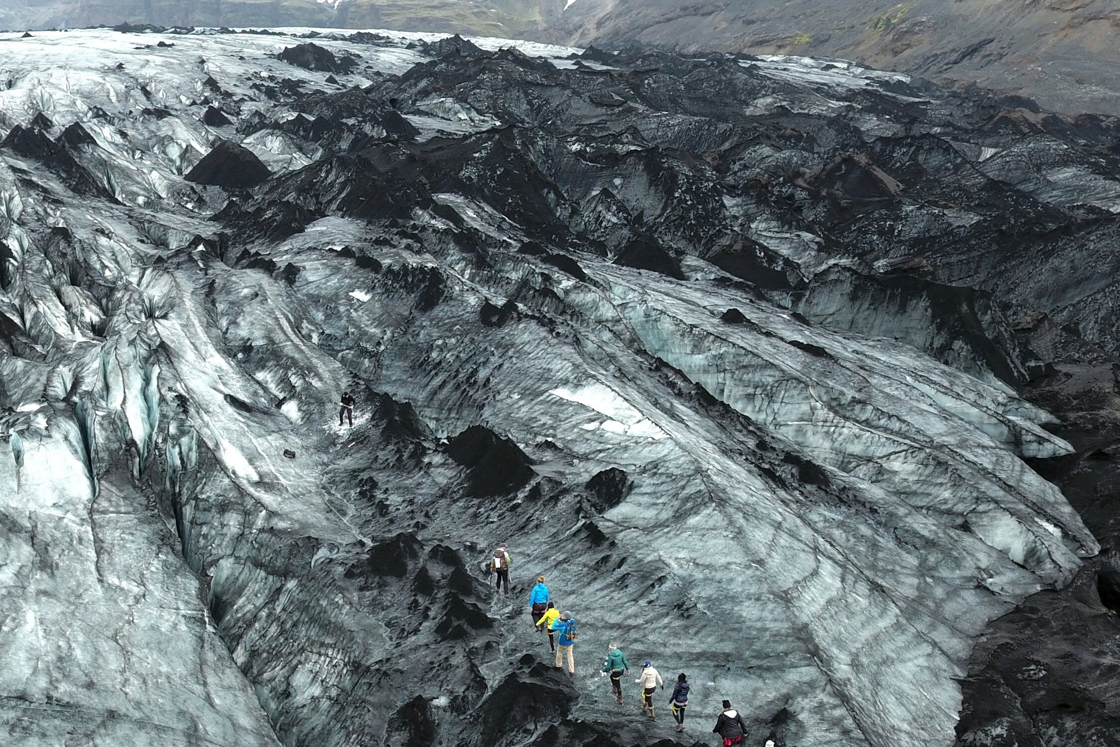 Der Gletscher Sólheimajökull