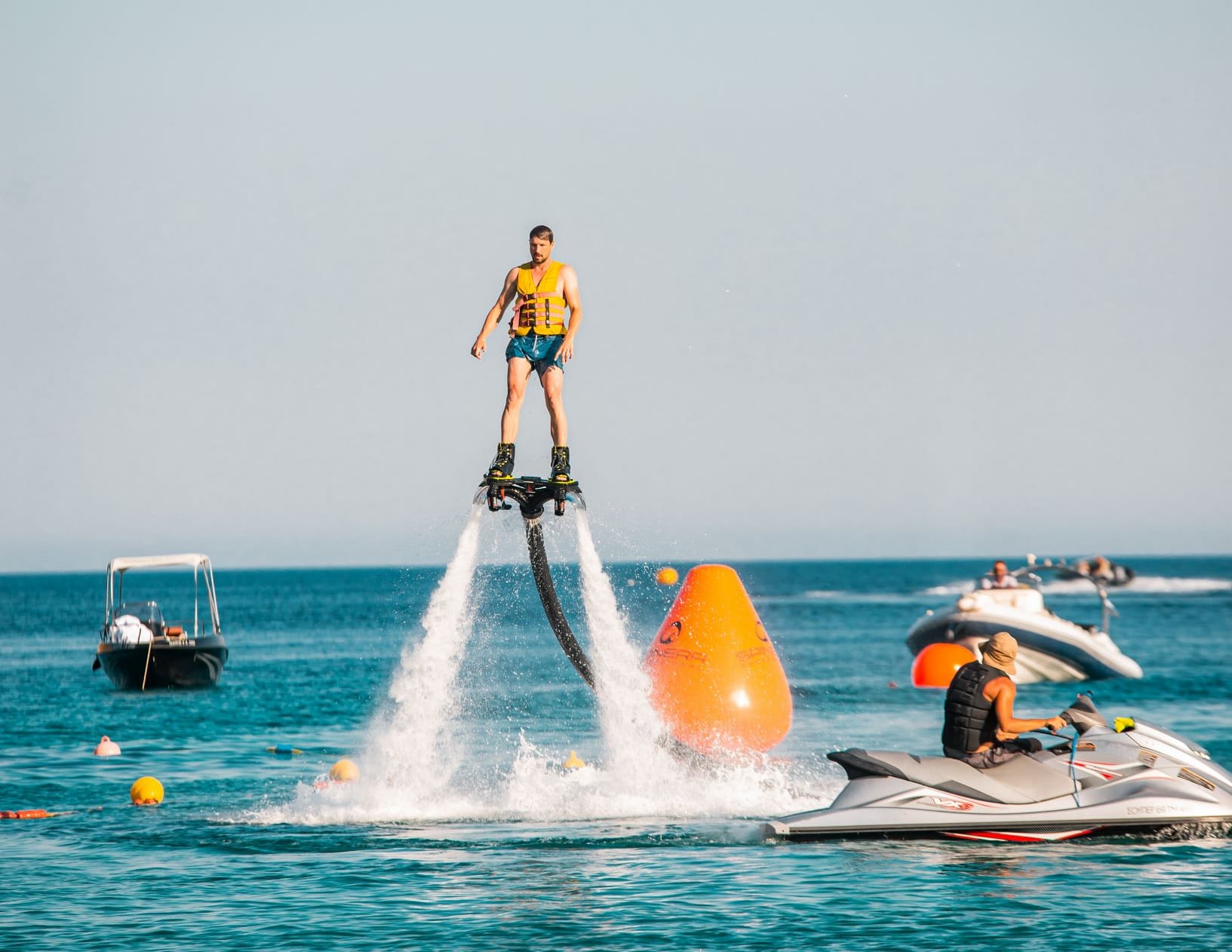 Flyboarden auf Mykonos