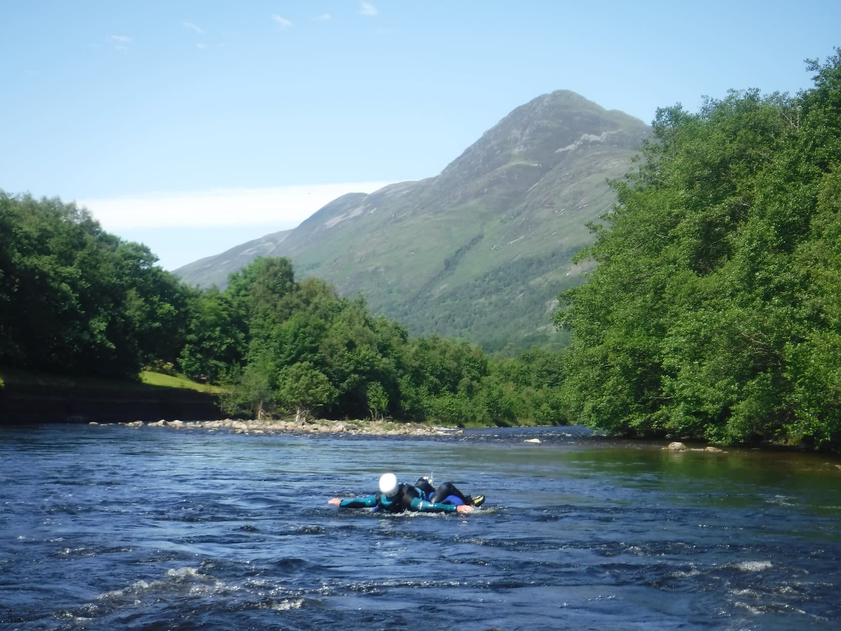 Tubing on the River Leven at Kinlochleven