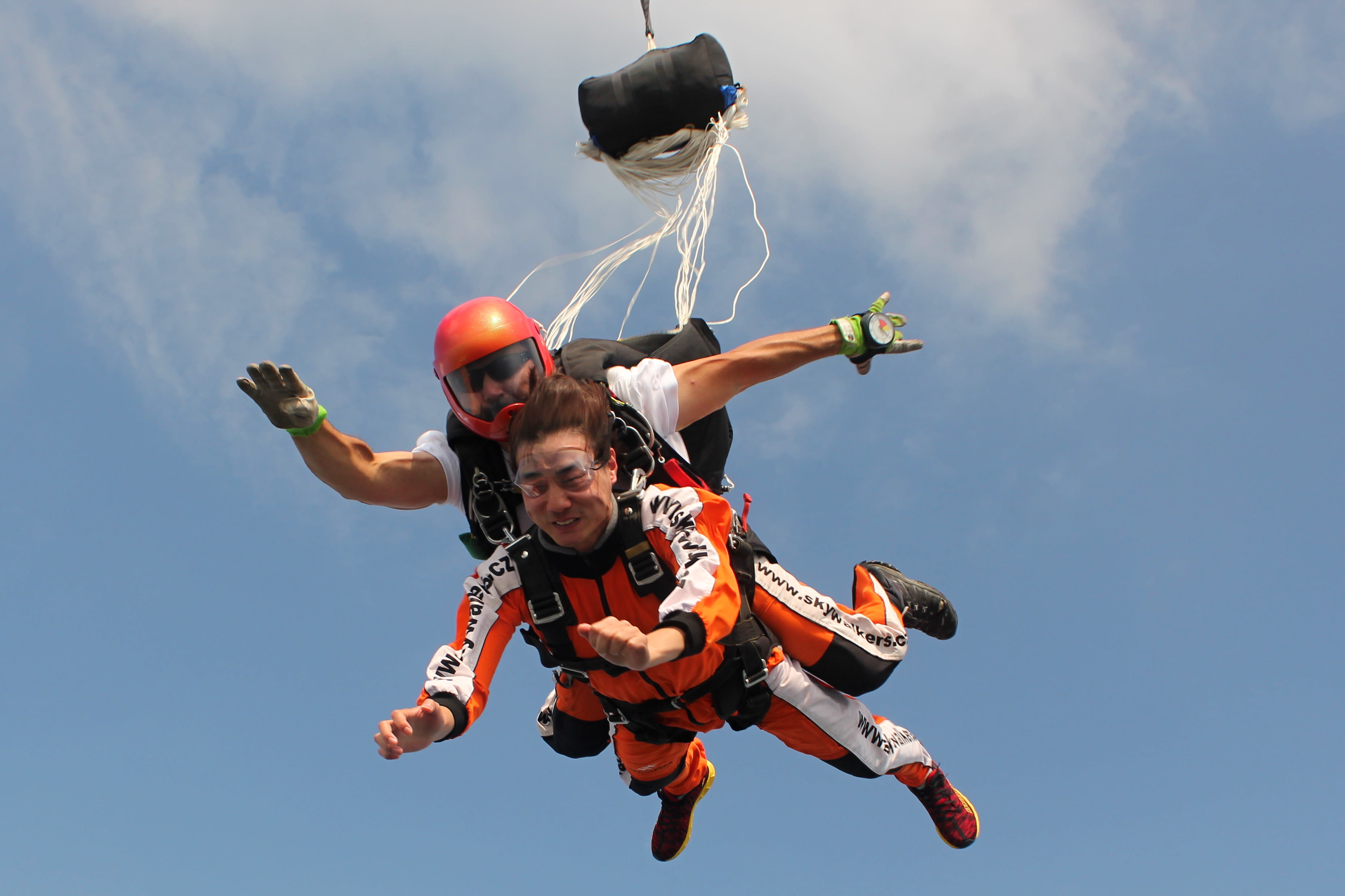 Tandem parachute à Prague