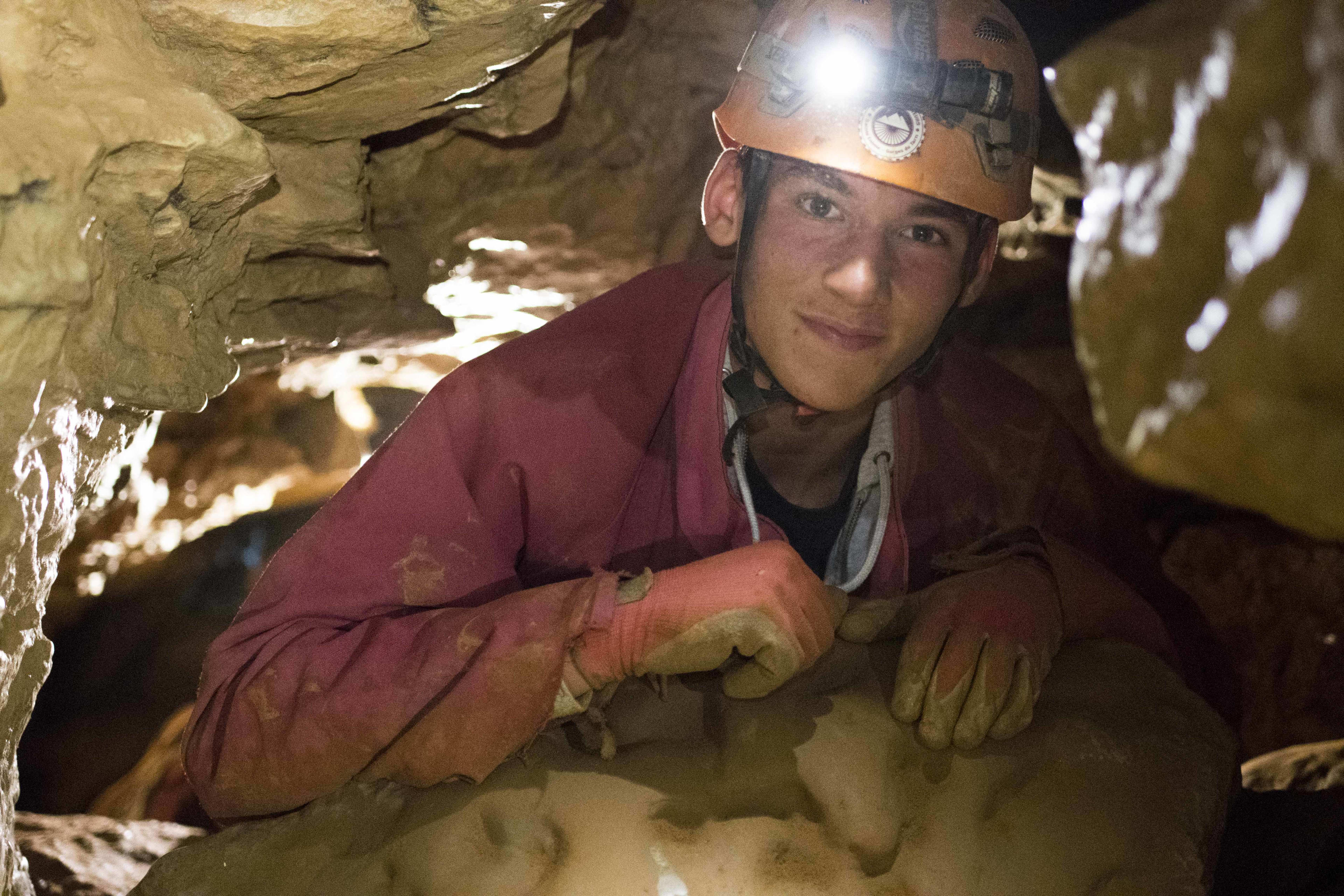 Caving at Castelbouc in the Gorges du Tarn