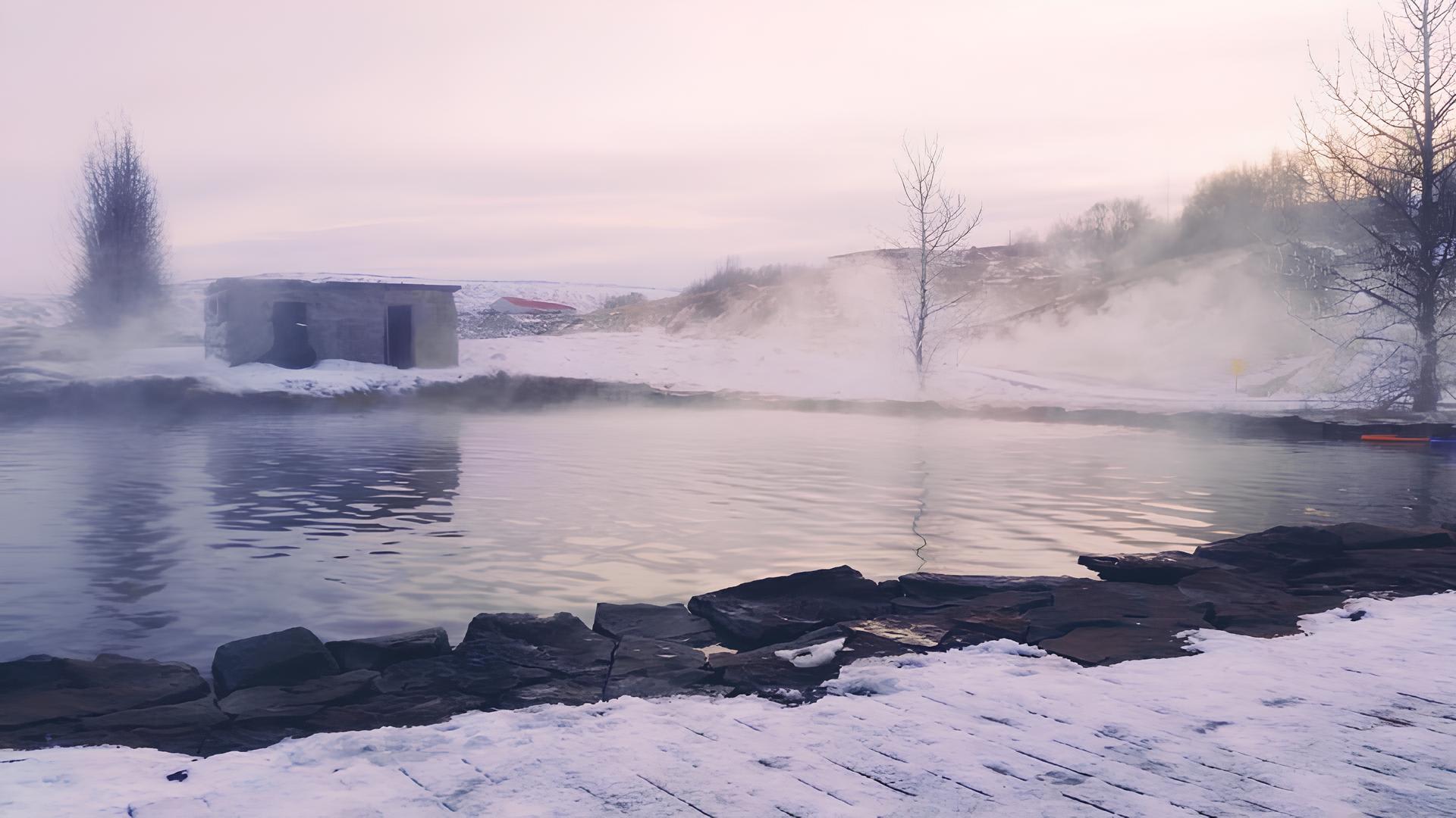 Secret Lagoon snowmobiling tour