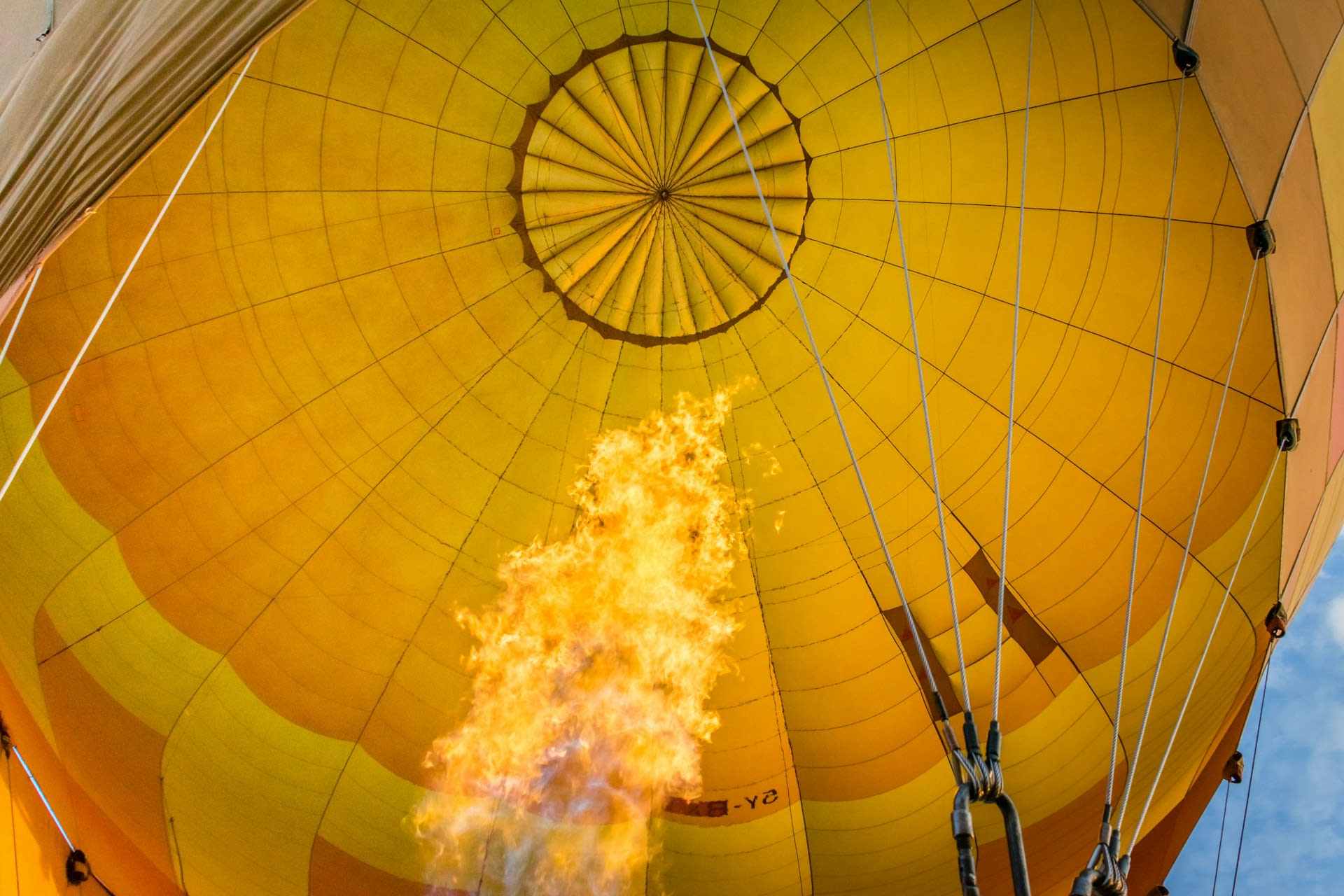 Incendio en globo aerostático